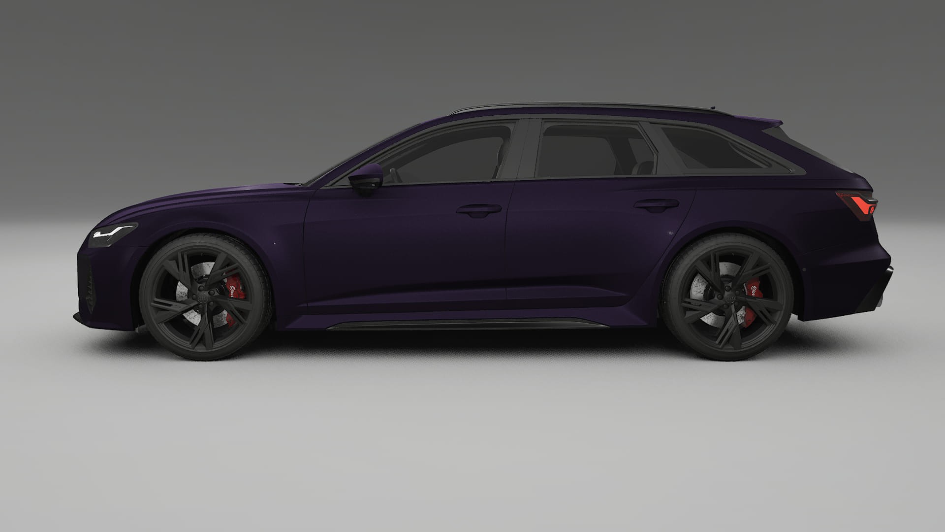 Audi RS6 Avant C8 facelift LCI TPU Paint Protection Film | VIOLET Color Change PPF Full Pre-Cut Kit