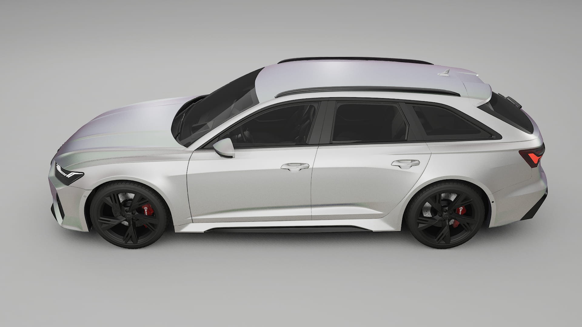 Audi RS6 Avant C8 facelift LCI TPU Paint Protection Film | NEBULA Color Change PPF Full Pre-Cut Kit