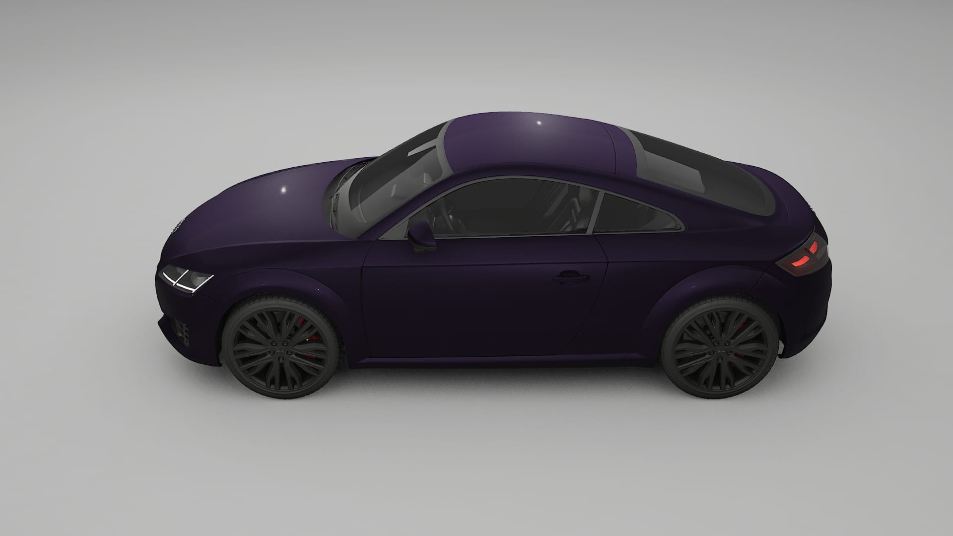 Audi TT Coupe 8S prefacelift pre-LCI TPU Paint Protection Film | VIOLET Color Change PPF Full Pre-Cut Kit
