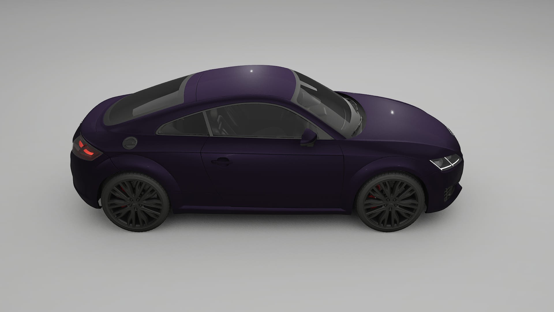 Audi TT Coupe 8S prefacelift pre-LCI TPU Paint Protection Film | VIOLET Color Change PPF Full Pre-Cut Kit