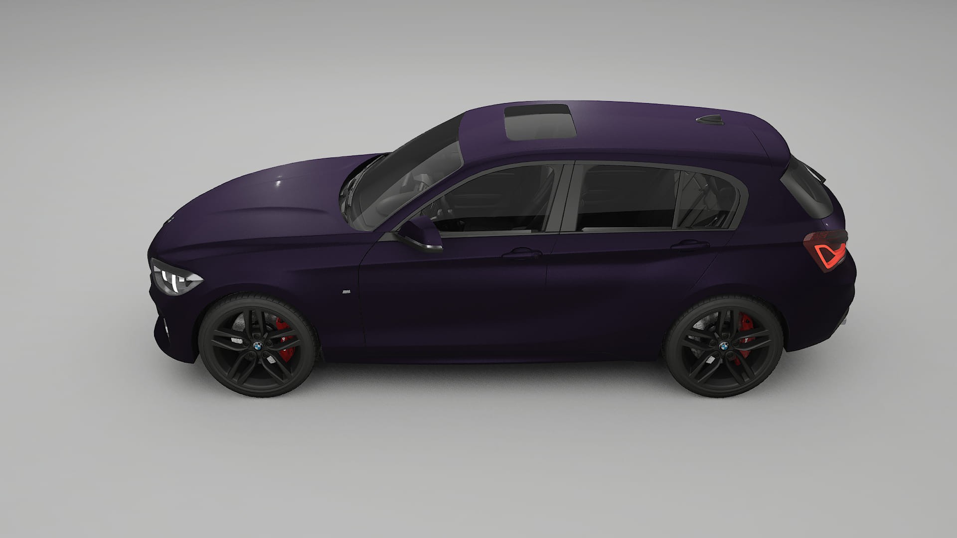 BMW 1 F20 facelift LCI TPU Paint Protection Film | VIOLET Color Change PPF Full Pre-Cut Kit