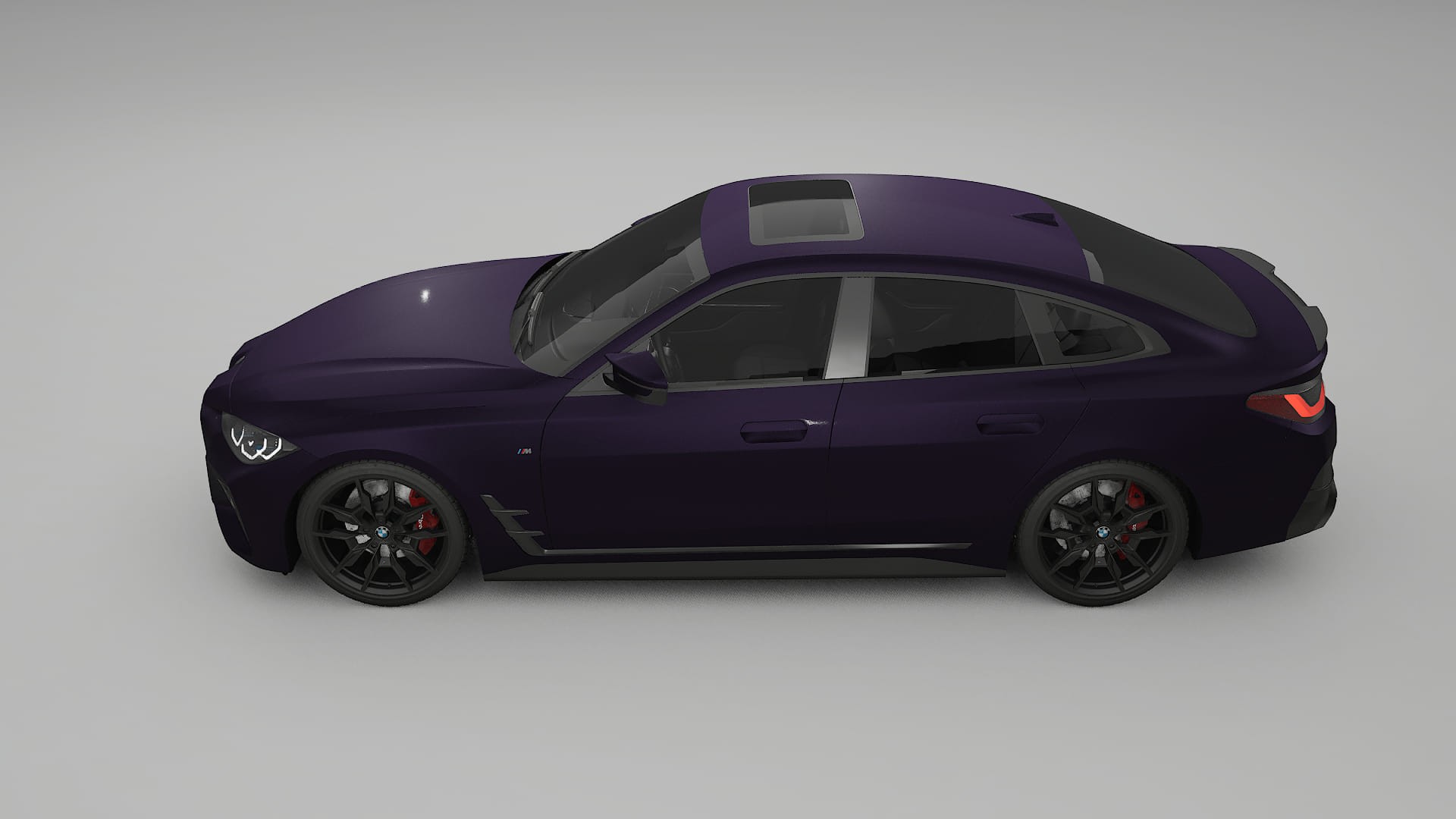 BMW I4 G26 M-Package TPU Paint Protection Film | VIOLET Color Change PPF Full Pre-Cut Kit