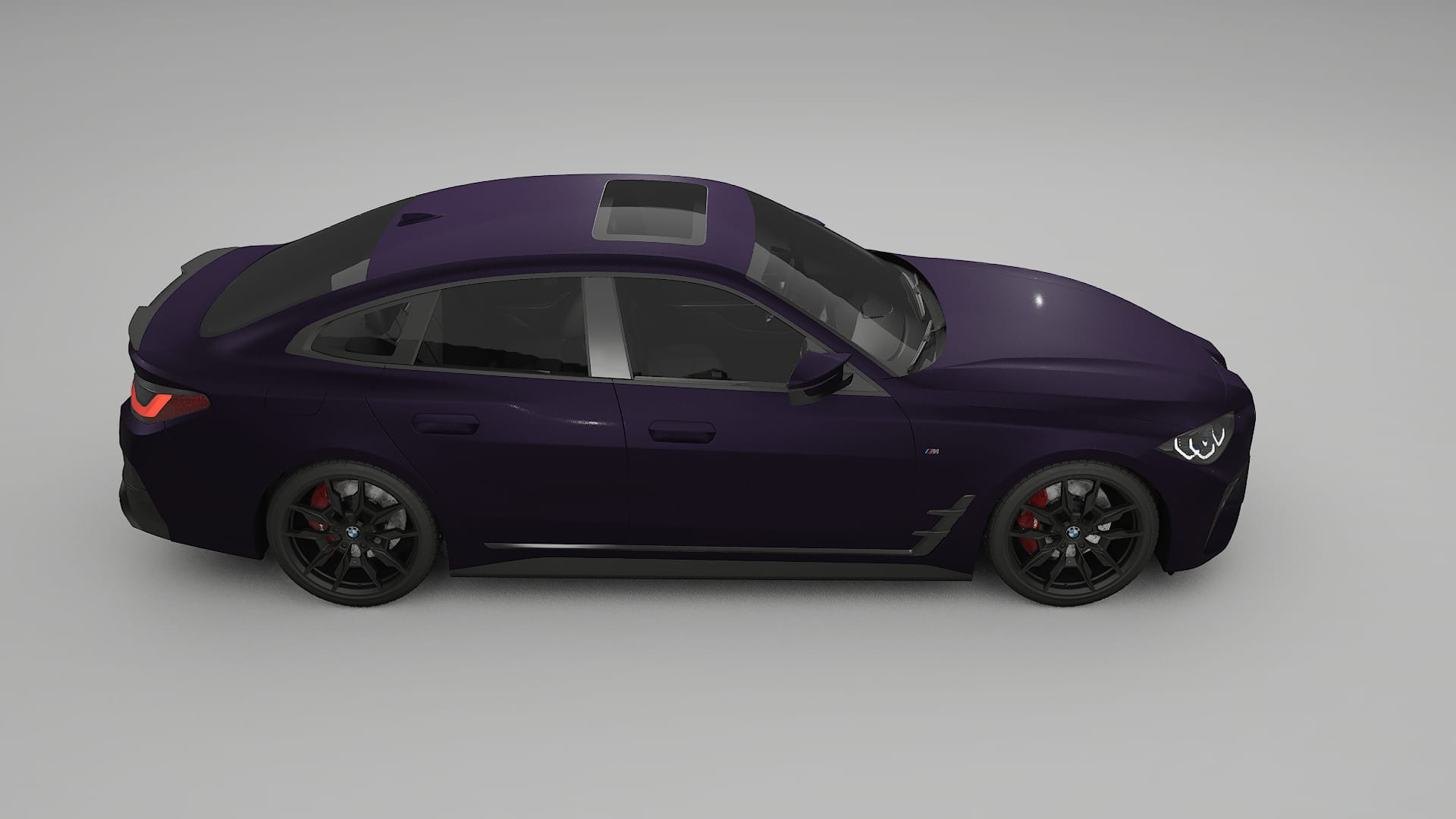 BMW I4 G26 M-Package TPU Paint Protection Film | VIOLET Color Change PPF Full Pre-Cut Kit