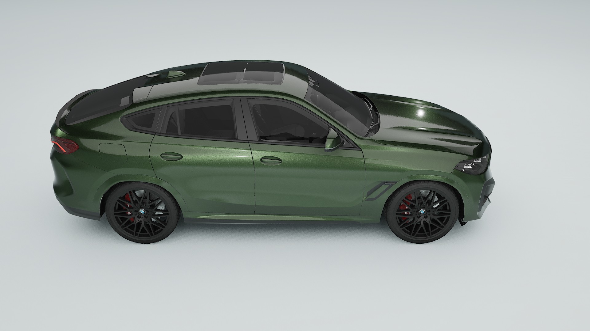 BMW X6 F96 Competition TPU Paint Protection Film | LAGOON Color Change PPF Full Pre-Cut Kit