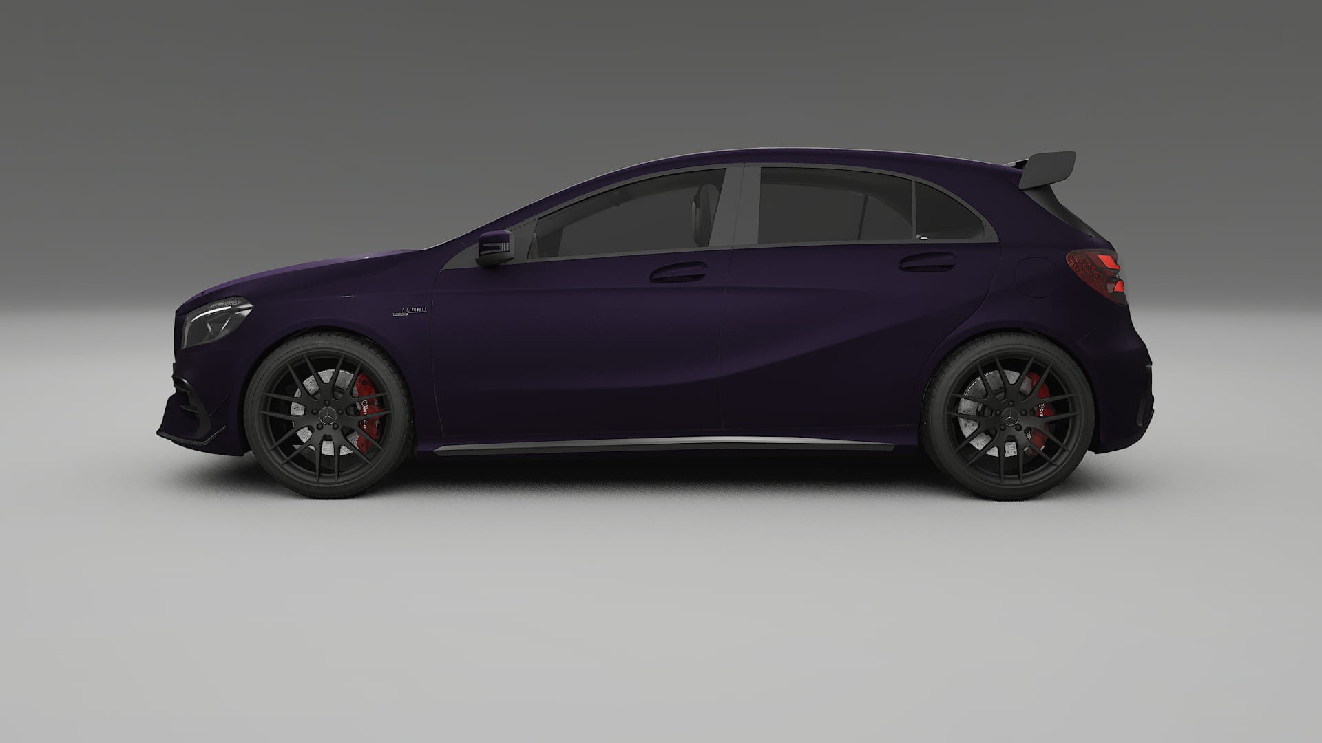 Mercedes A45 AMG W176 TPU Paint Protection Film | VIOLET Color Change PPF Full Pre-Cut Kit