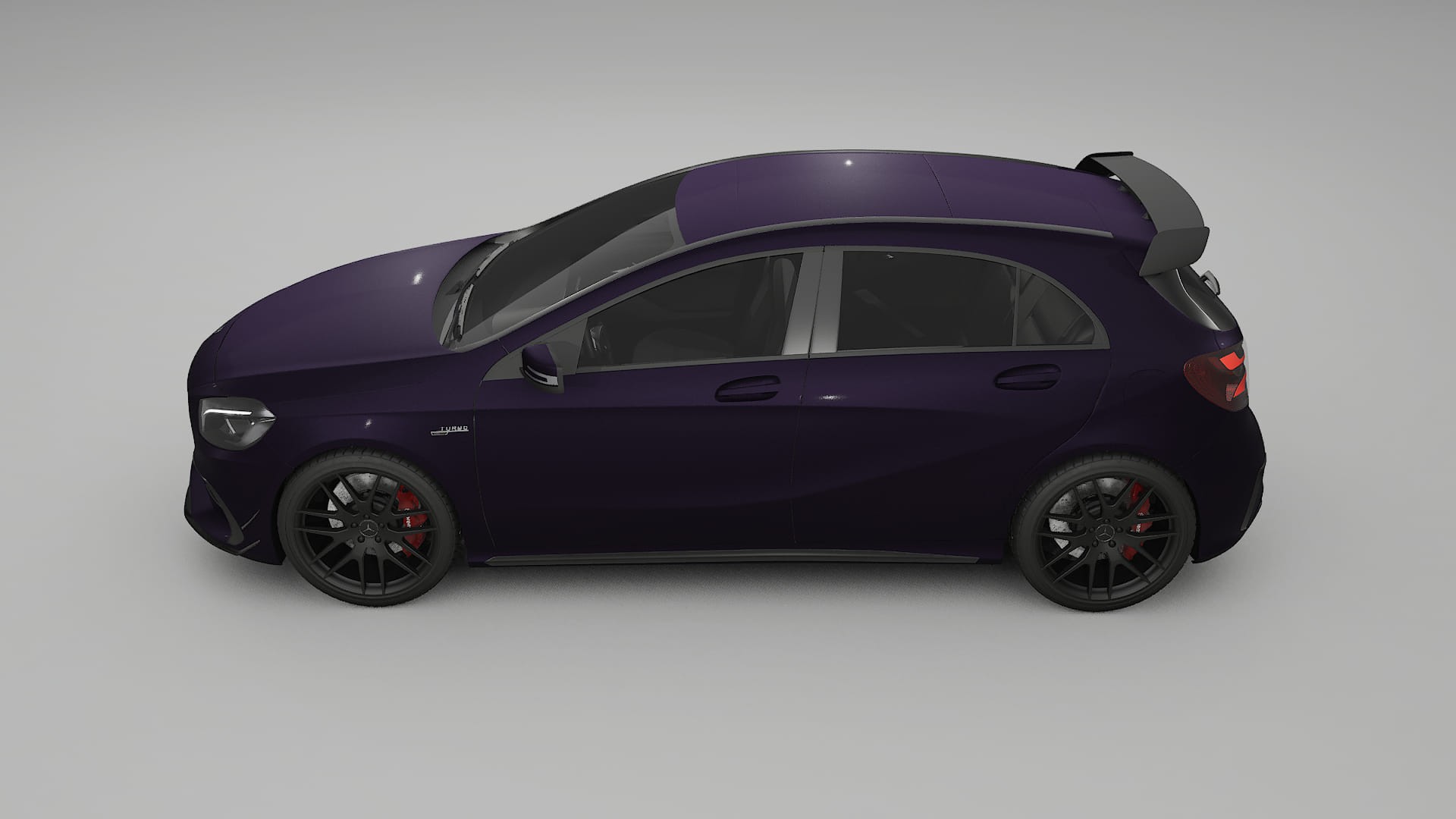 Mercedes A45 AMG W176 TPU Paint Protection Film | VIOLET Color Change PPF Full Pre-Cut Kit