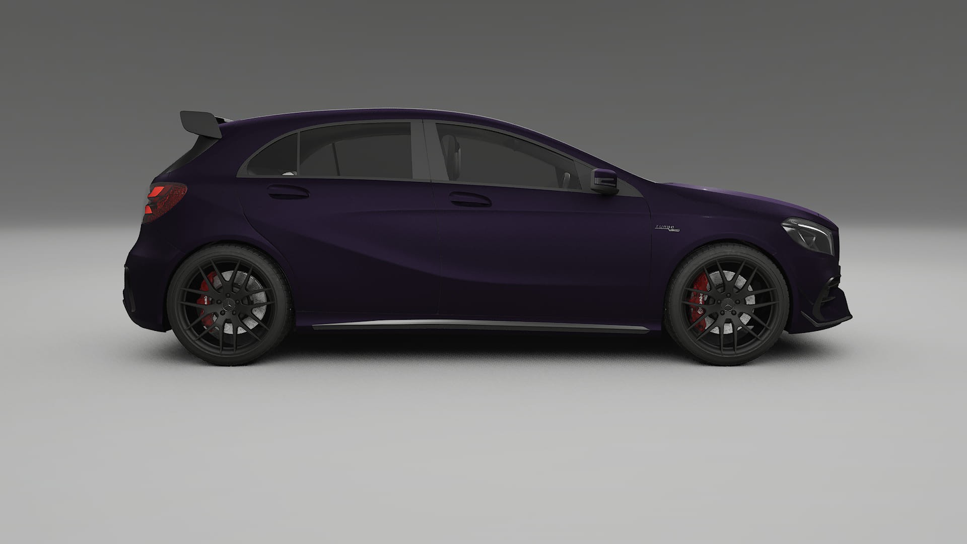 Mercedes A45 AMG W176 TPU Paint Protection Film | VIOLET Color Change PPF Full Pre-Cut Kit