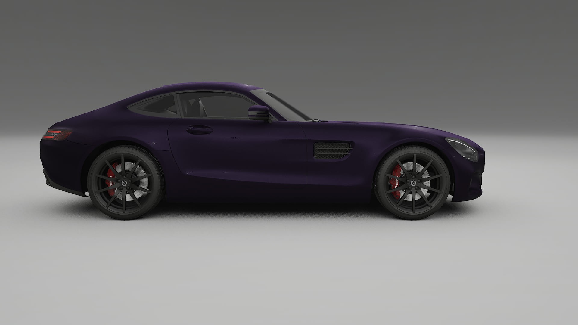Mercedes AMG GT C190 Coupe TPU Paint Protection Film | VIOLET Color Change PPF Full Pre-Cut Kit