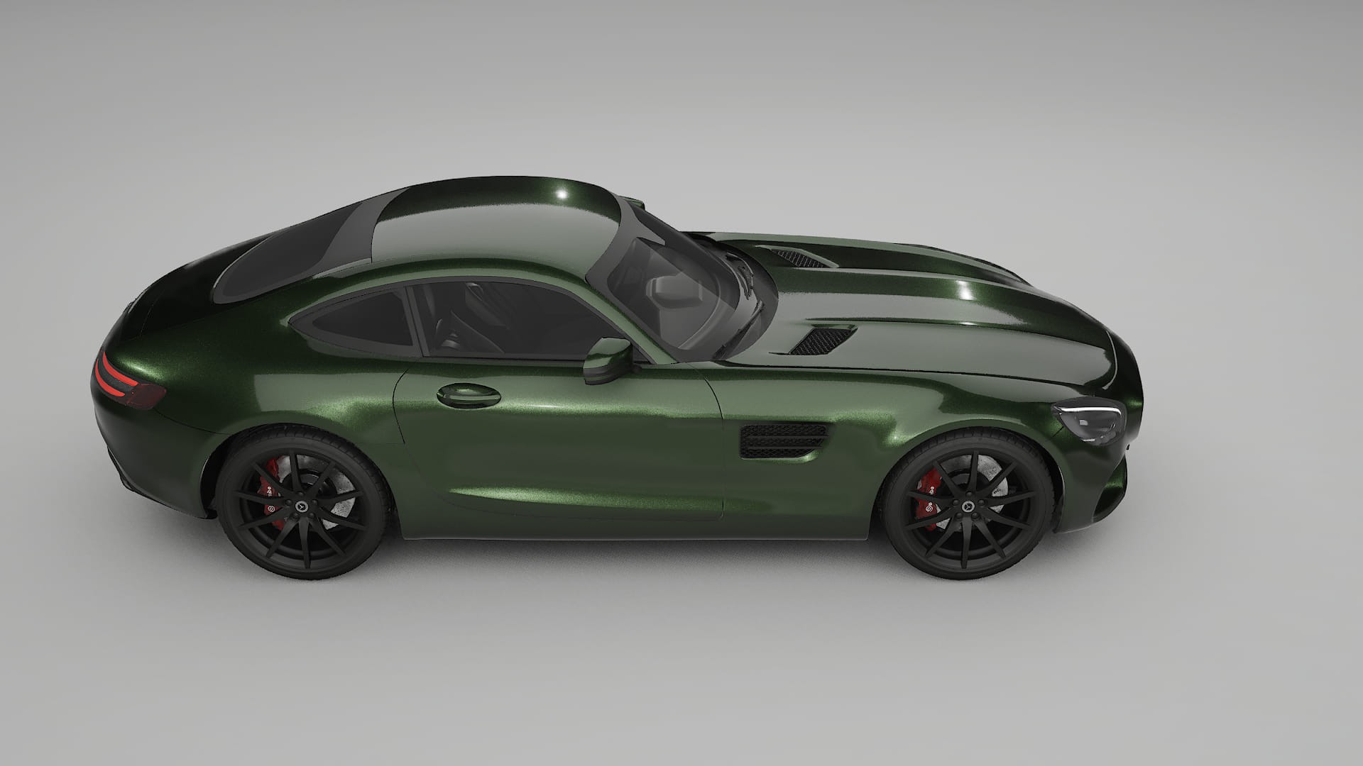 Mercedes AMG GT C190 Coupe TPU Paint Protection Film | LAGOON Color Change PPF Full Pre-Cut Kit