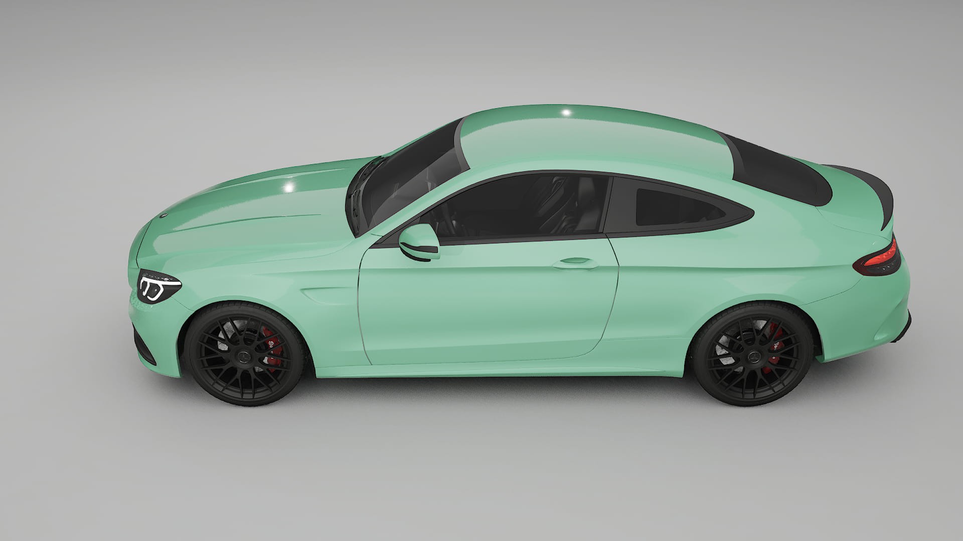 Mercedes C63 AMG W205 Coupe TPU Paint Protection Film | DUSTY Color Change PPF Full Pre-Cut Kit