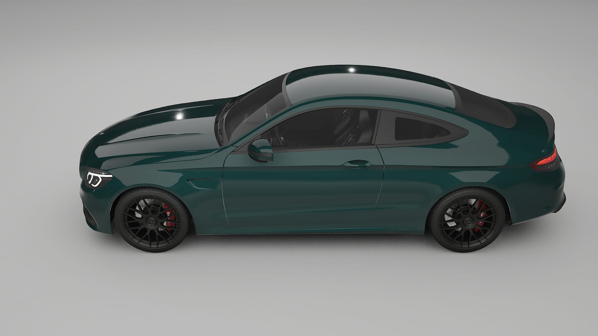 Mercedes C63 AMG W205 Coupe TPU Paint Protection Film | INFERNO Color Change PPF Full Pre-Cut Kit