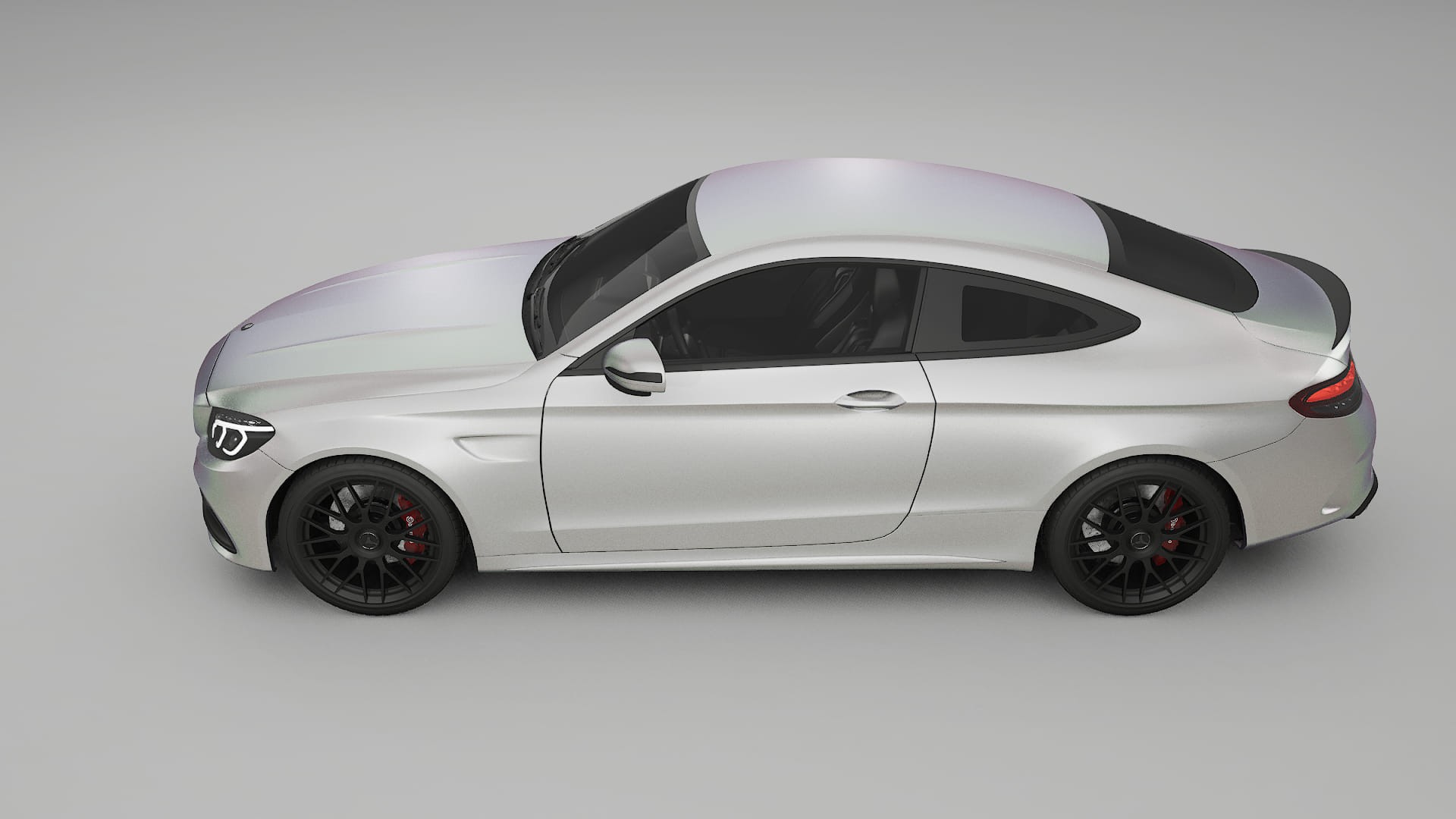 Mercedes C63 AMG W205 Coupe TPU Paint Protection Film | NEBULA Color Change PPF Full Pre-Cut Kit