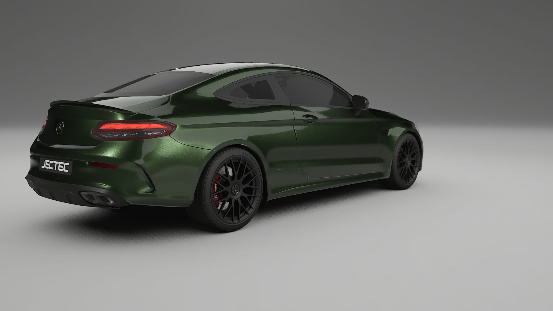 Mercedes C63 AMG W205 Coupe TPU Paint Protection Film | LAGOON Color Change PPF Full Pre-Cut Kit