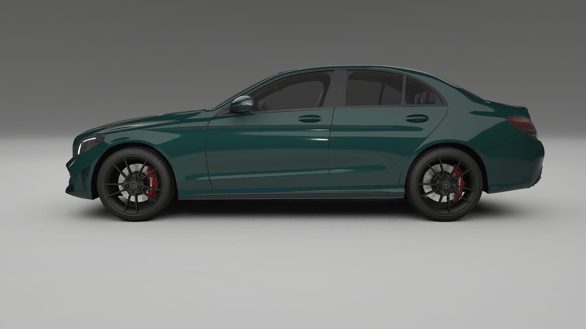 Mercedes C-Class W205 AMG sedan TPU Paint Protection Film | INFERNO Color Change PPF Full Pre-Cut Kit