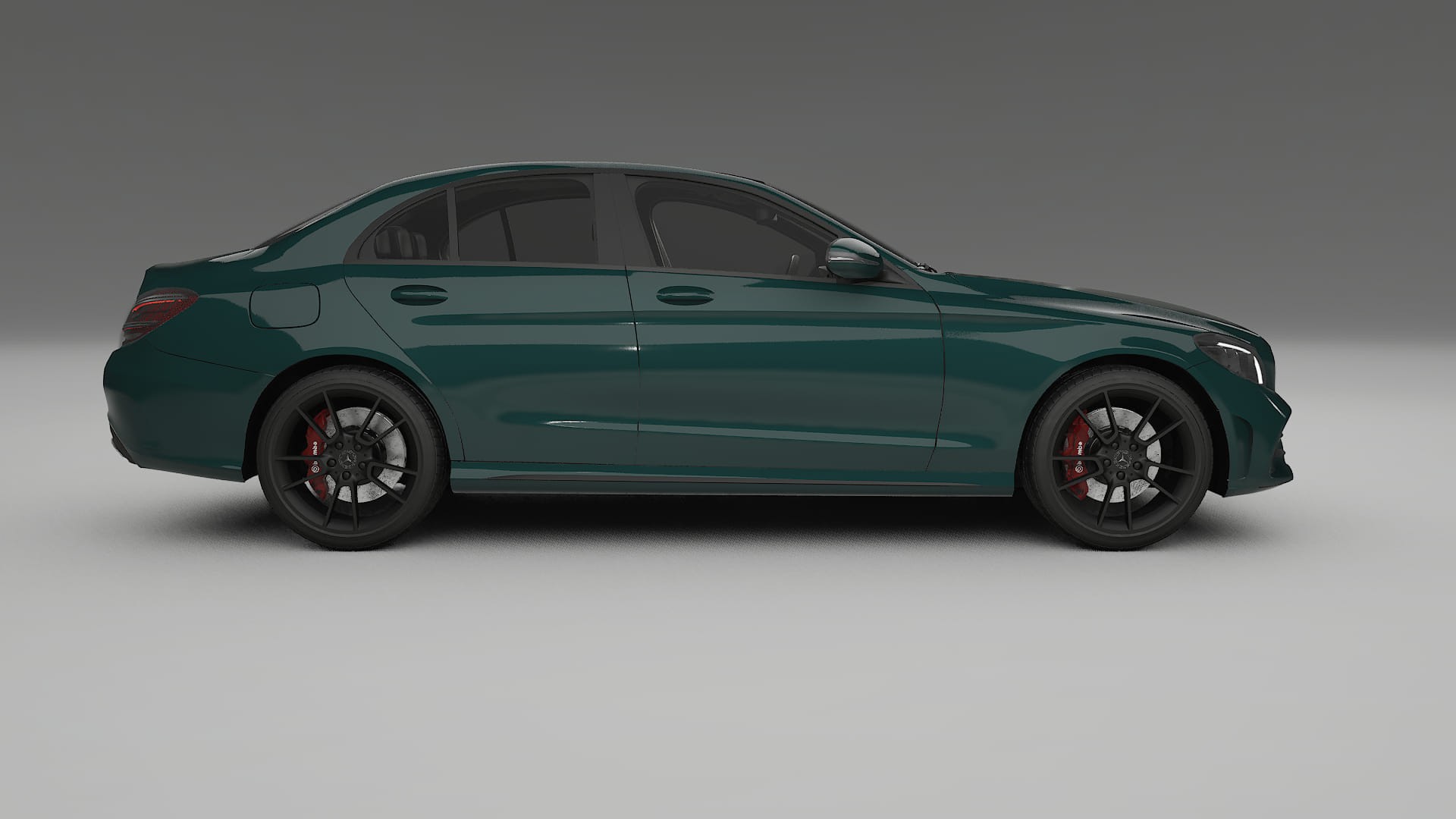 Mercedes C-Class W205 AMG sedan TPU Paint Protection Film | INFERNO Color Change PPF Full Pre-Cut Kit