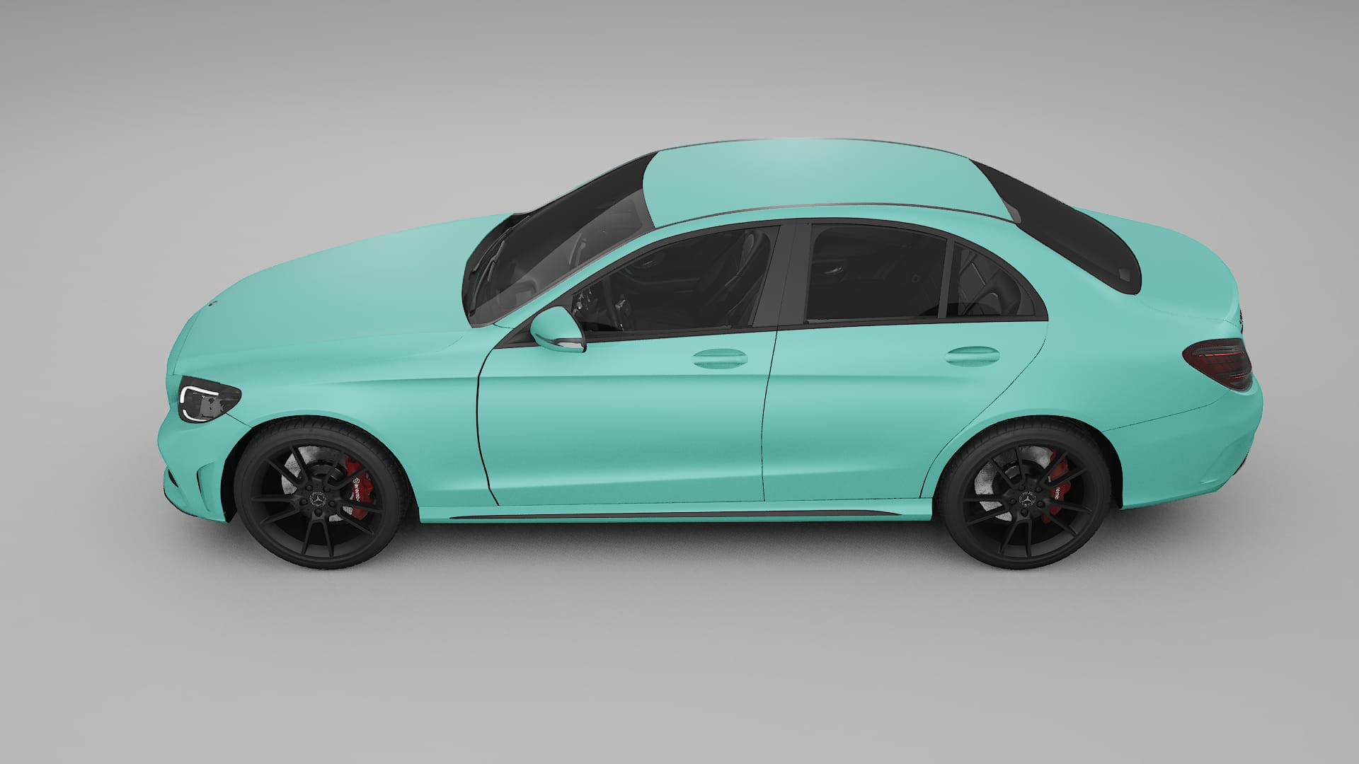 Mercedes C-Class W205 AMG sedan TPU Paint Protection Film | FROST Color Change PPF Full Pre-Cut Kit