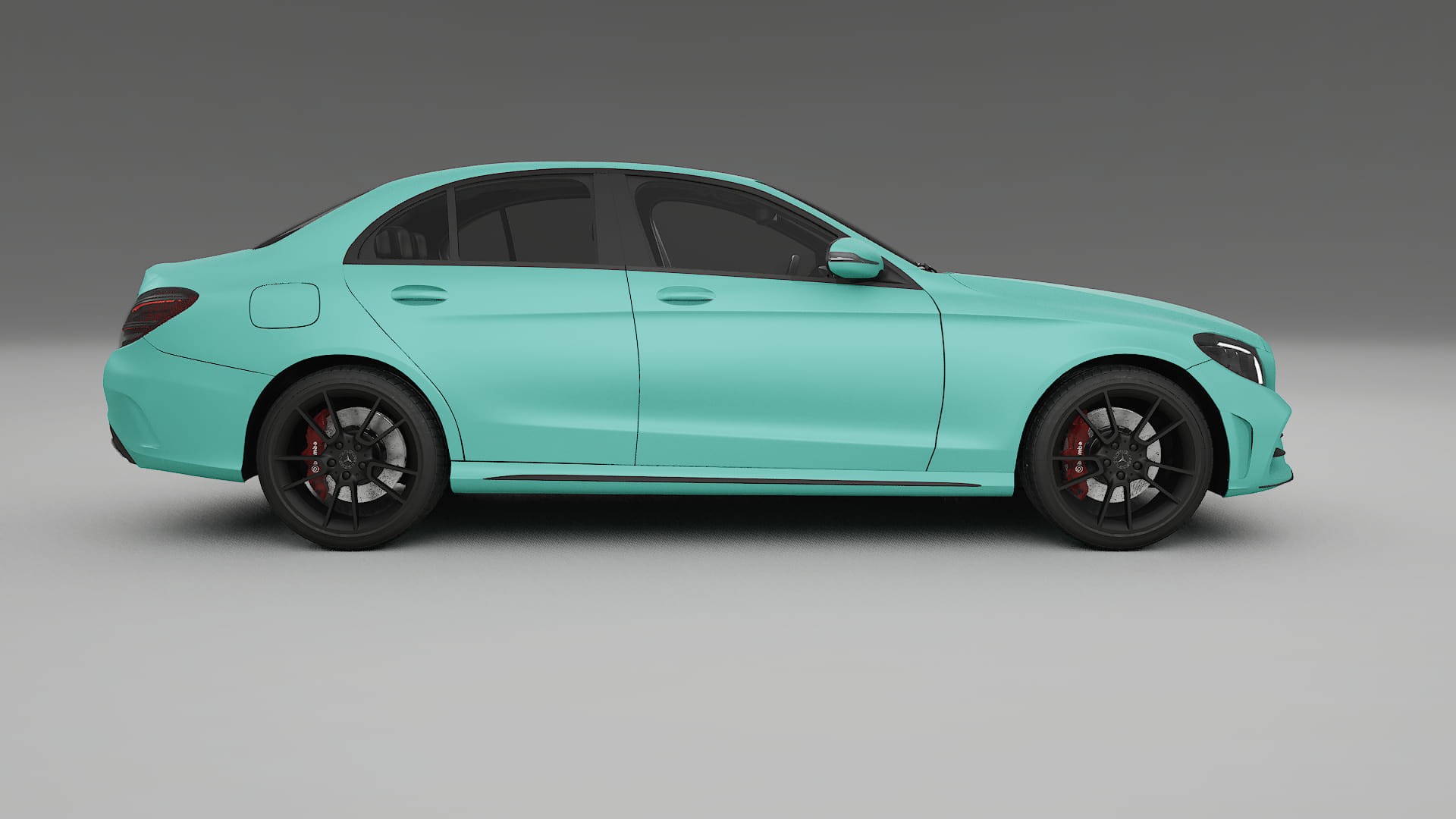 Mercedes C-Class W205 AMG sedan TPU Paint Protection Film | FROST Color Change PPF Full Pre-Cut Kit