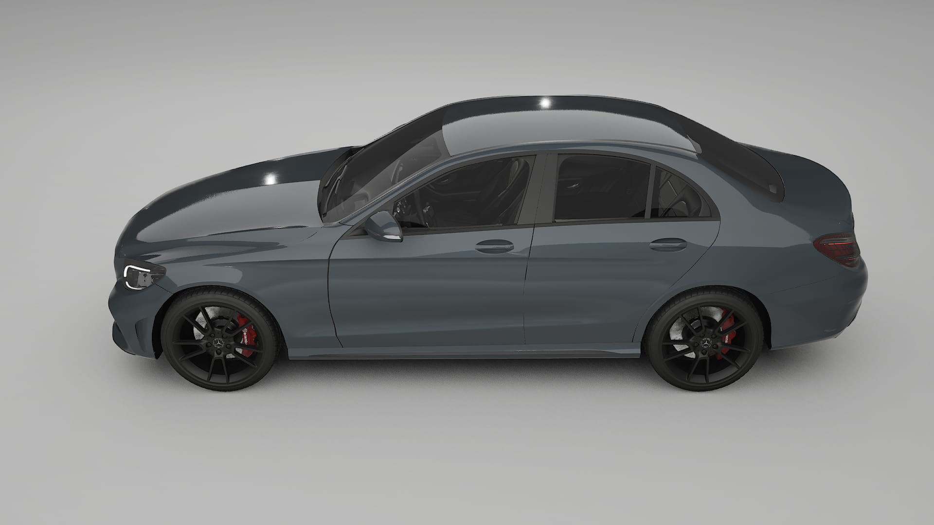 Mercedes C-Class W205 AMG sedan TPU Paint Protection Film | GRANITE Color Change PPF Full Pre-Cut Kit