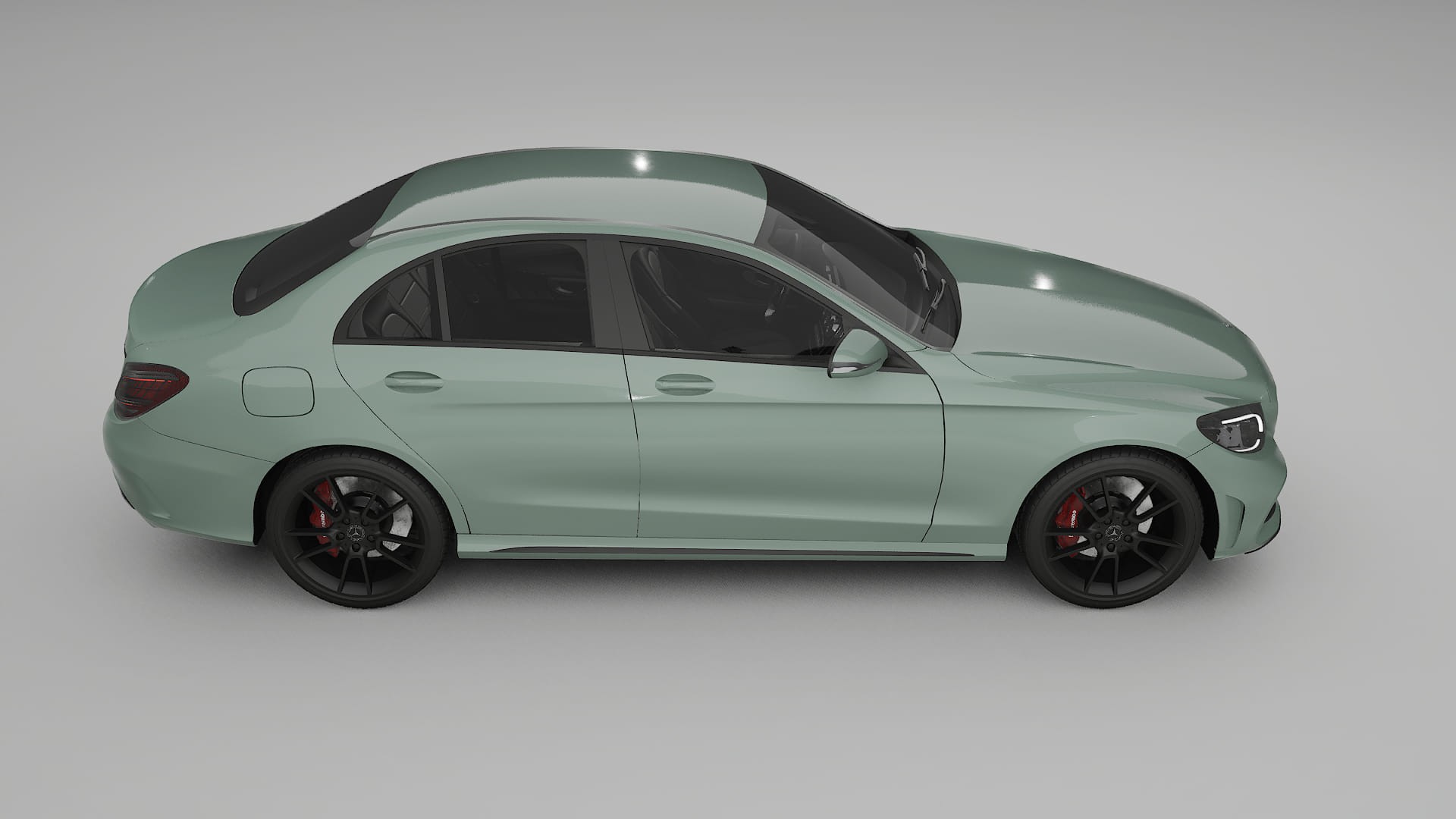 Mercedes C-Class W205 AMG sedan TPU Paint Protection Film | CINDER Color Change PPF Full Pre-Cut Kit