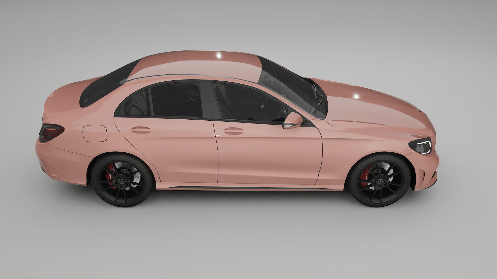 Mercedes C-Class W205 AMG sedan TPU Paint Protection Film | BLUSH Color Change PPF Full Pre-Cut Kit