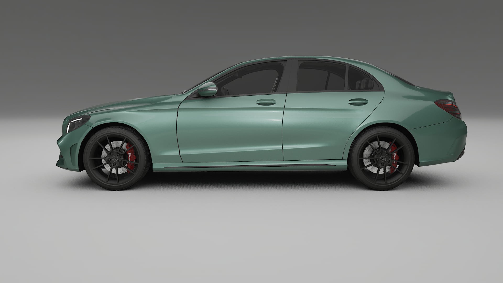 Mercedes C-Class W205 AMG sedan TPU Paint Protection Film | EVERGREEN Color Change PPF Full Pre-Cut Kit