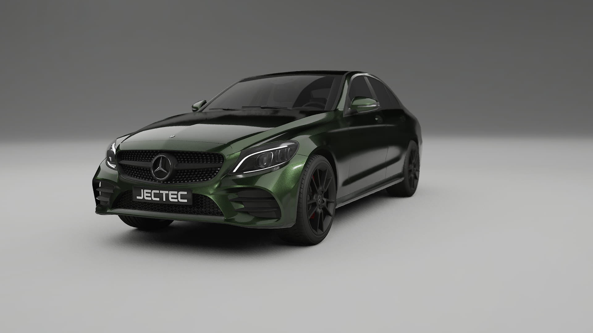 Mercedes C-Class W205 AMG sedan TPU Paint Protection Film | LAGOON Color Change PPF Full Pre-Cut Kit