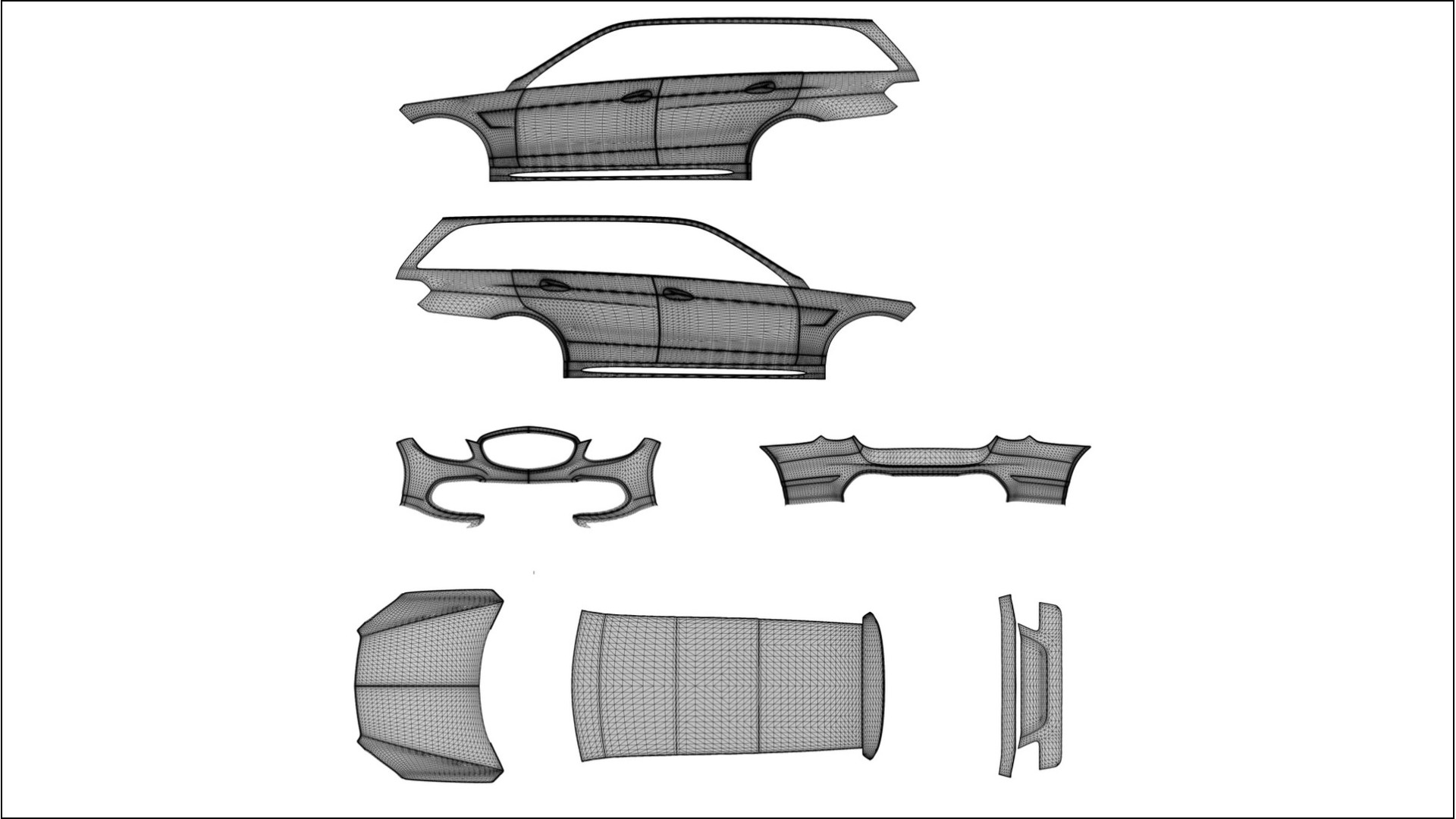 Mercedes E63 AMG Combi W212 facelift LCI TPU Paint Protection Film | EVERGREEN Color Change PPF Full Pre-Cut Kit