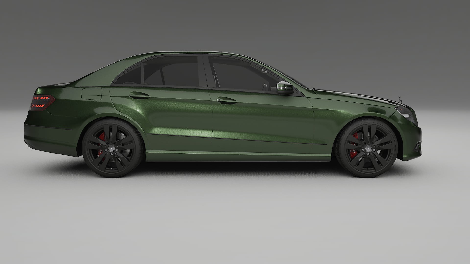 Mercedes E-Class Sedan W212 Prefacelift pre-LCI TPU Paint Protection Film | LAGOON Color Change PPF Full Pre-Cut Kit