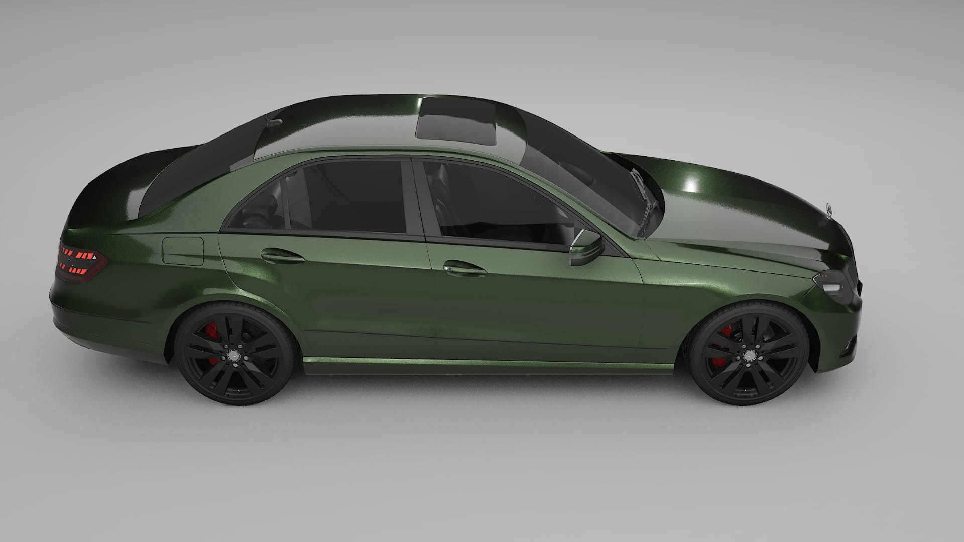 Mercedes E-Class Sedan W212 Prefacelift pre-LCI TPU Paint Protection Film | LAGOON Color Change PPF Full Pre-Cut Kit