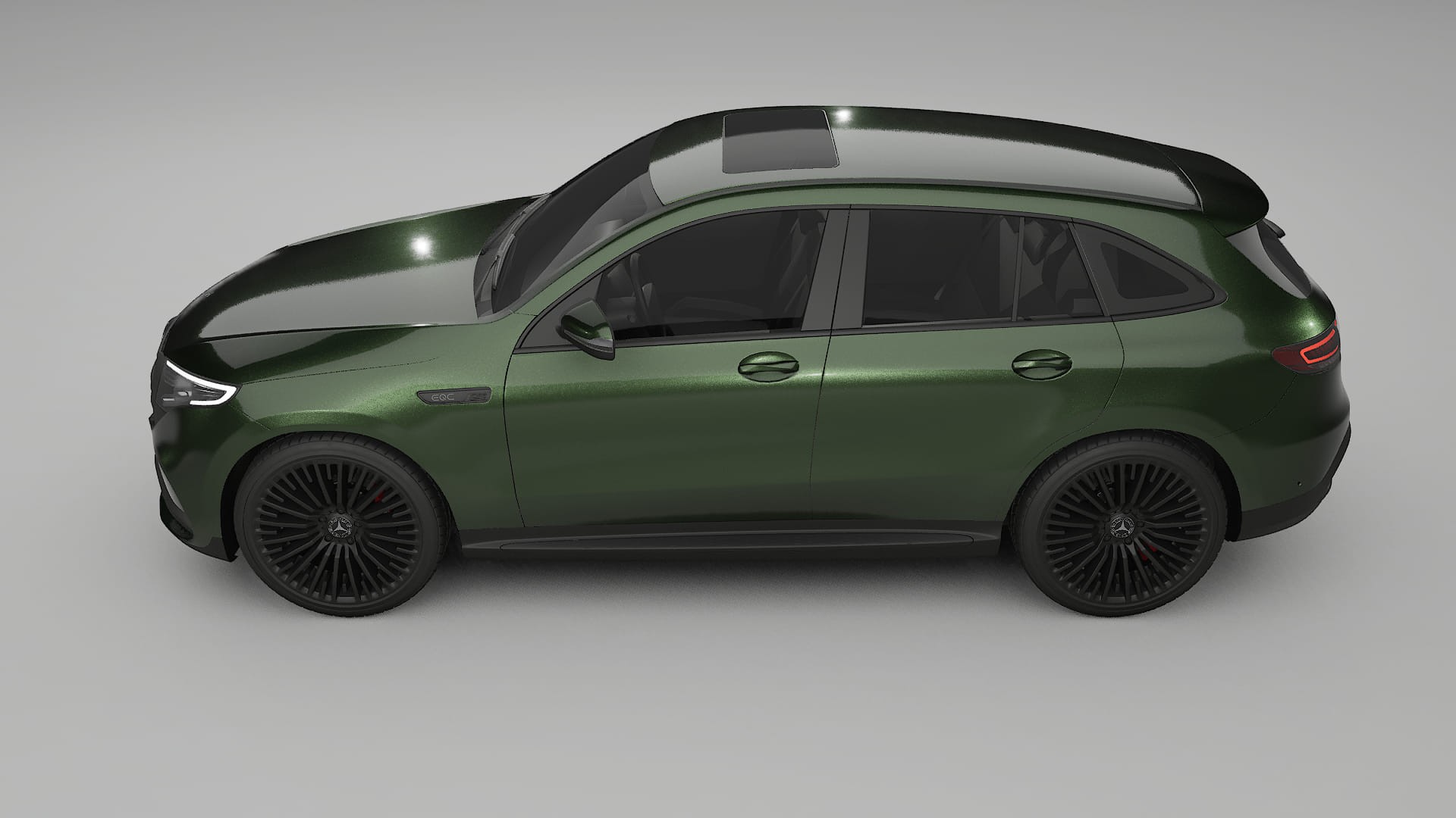 Mercedes EQC AMG TPU Paint Protection Film | LAGOON Color Change PPF Full Pre-Cut Kit