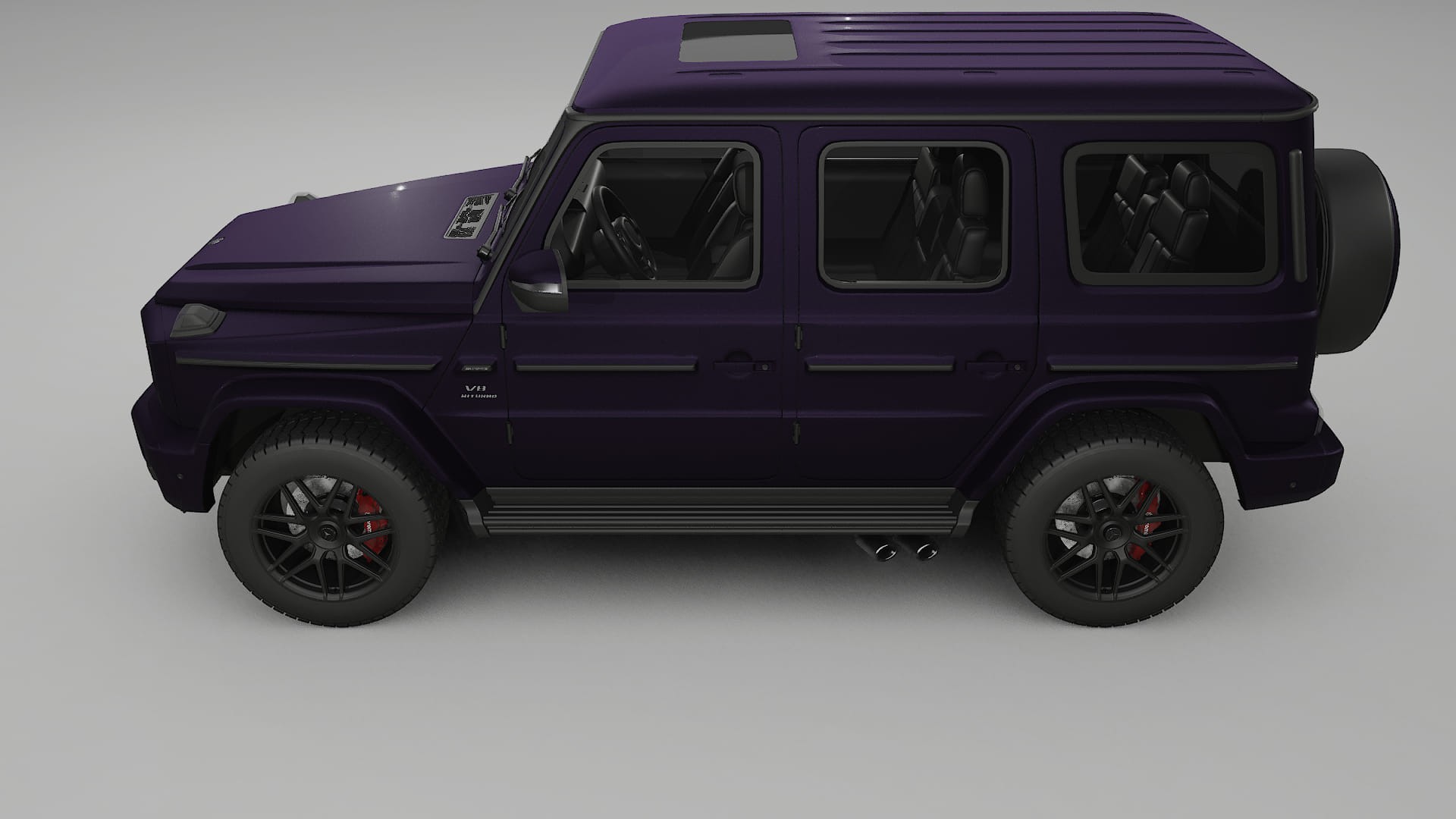 Mercedes G63 AMG W463A TPU Paint Protection Film | VIOLET Color Change PPF Full Pre-Cut Kit