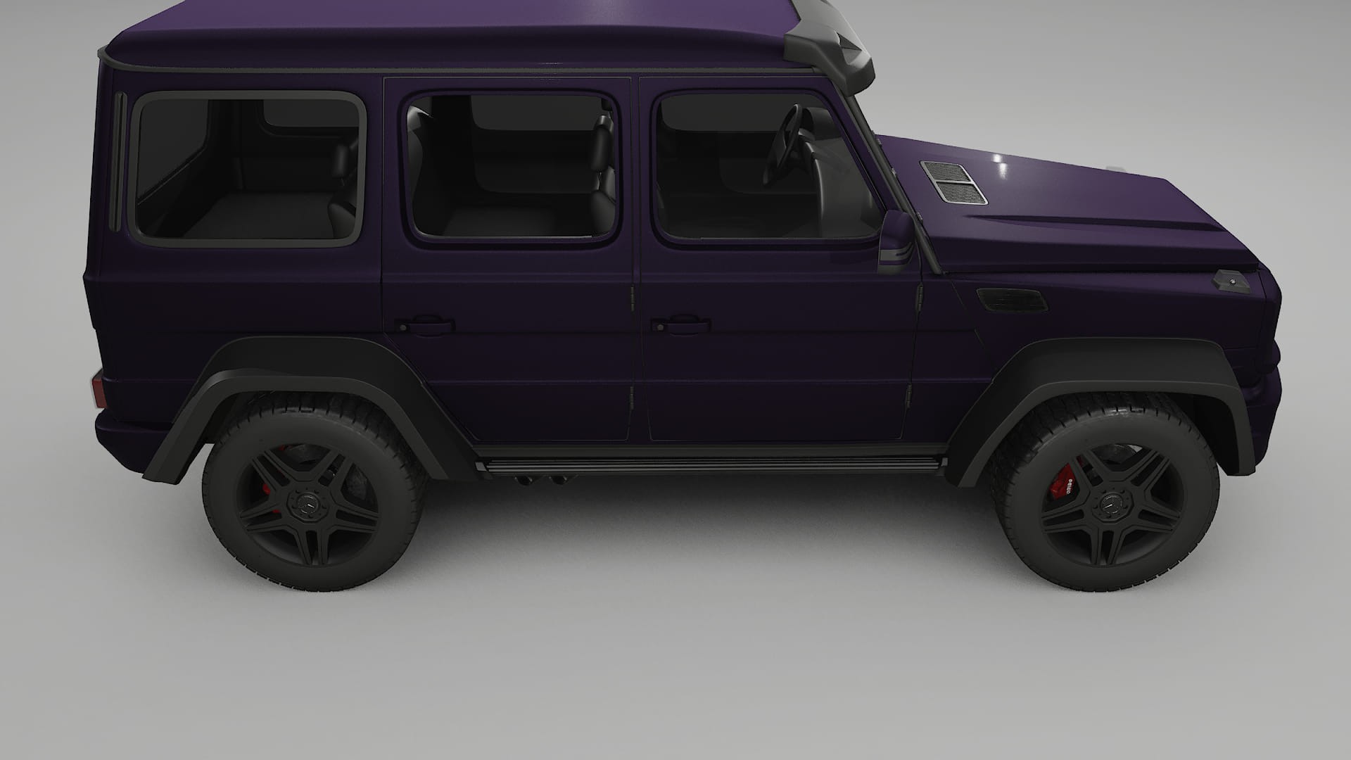 Mercedes G-class 4x4 W463 TPU Paint Protection Film | VIOLET Color Change PPF Full Pre-Cut Kit