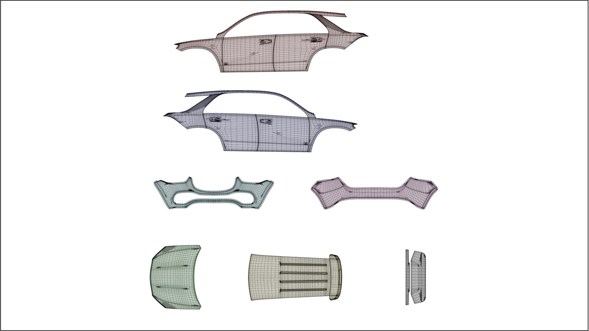 Mercedes GLE W167 TPU Paint Protection Film | GRANITE Color Change PPF Full Pre-Cut Kit 2