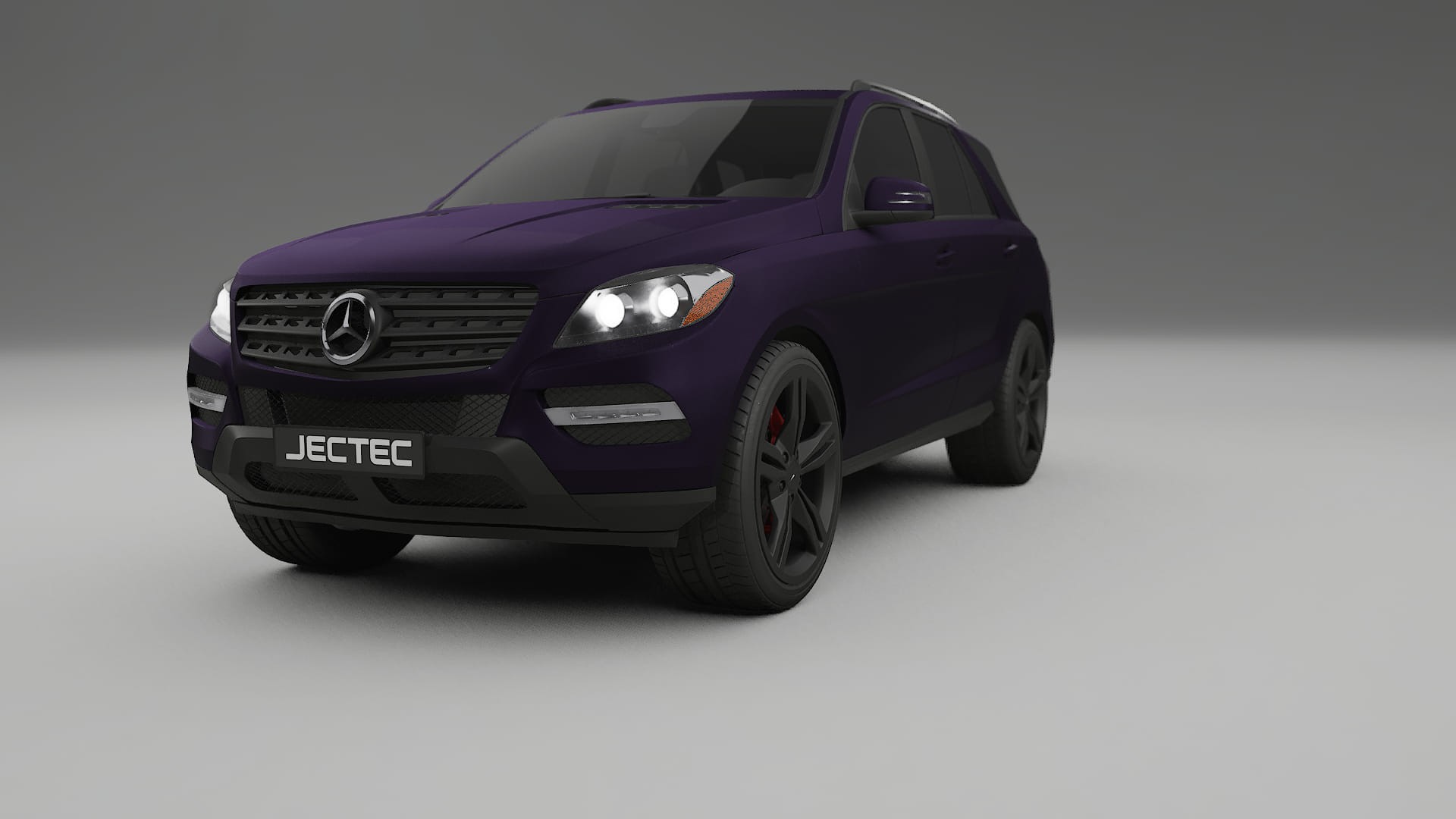 Mercedes M-class W166 TPU Paint Protection Film | VIOLET Color Change PPF Full Pre-Cut Kit