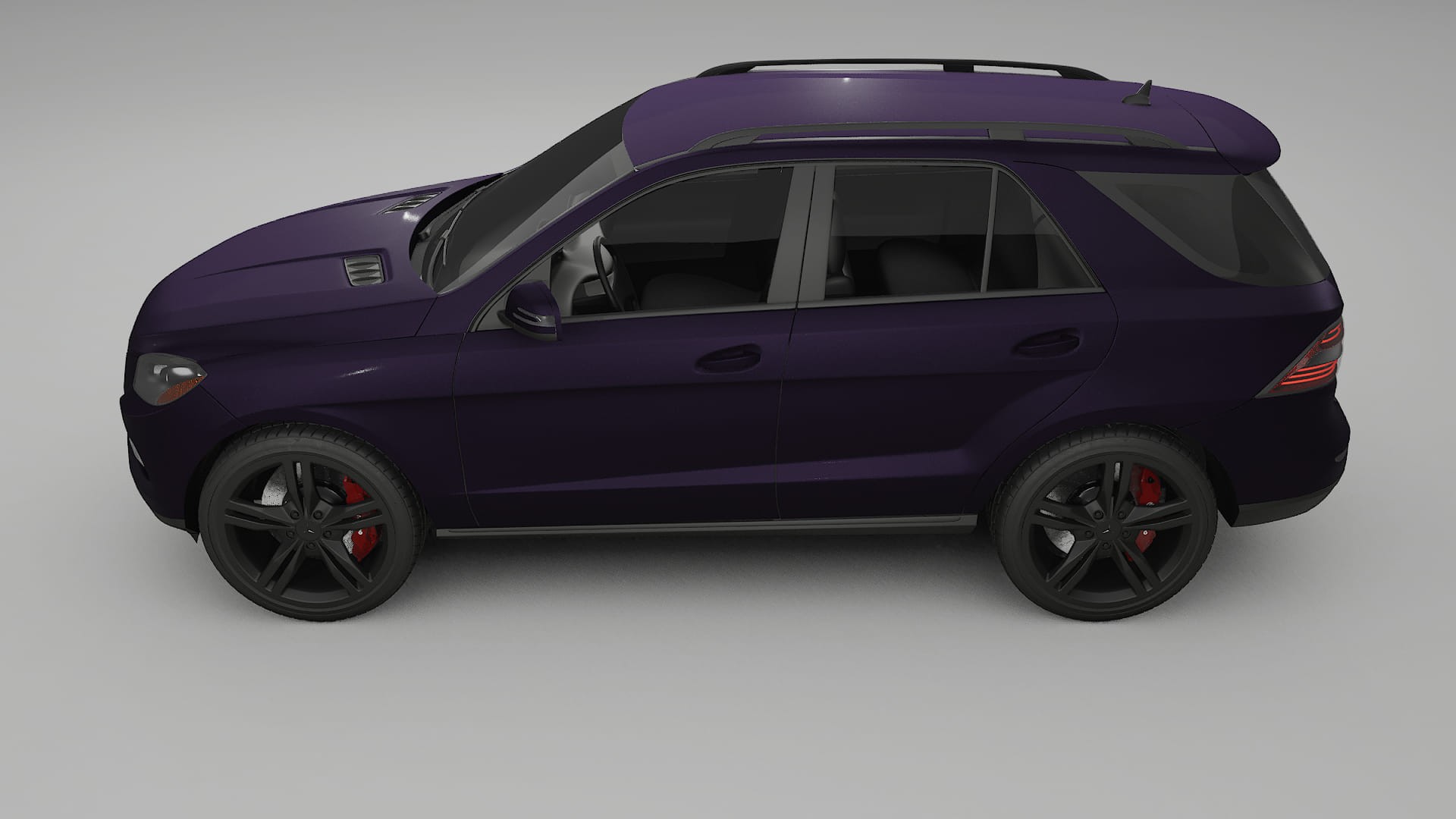 Mercedes M-class W166 TPU Paint Protection Film | VIOLET Color Change PPF Full Pre-Cut Kit