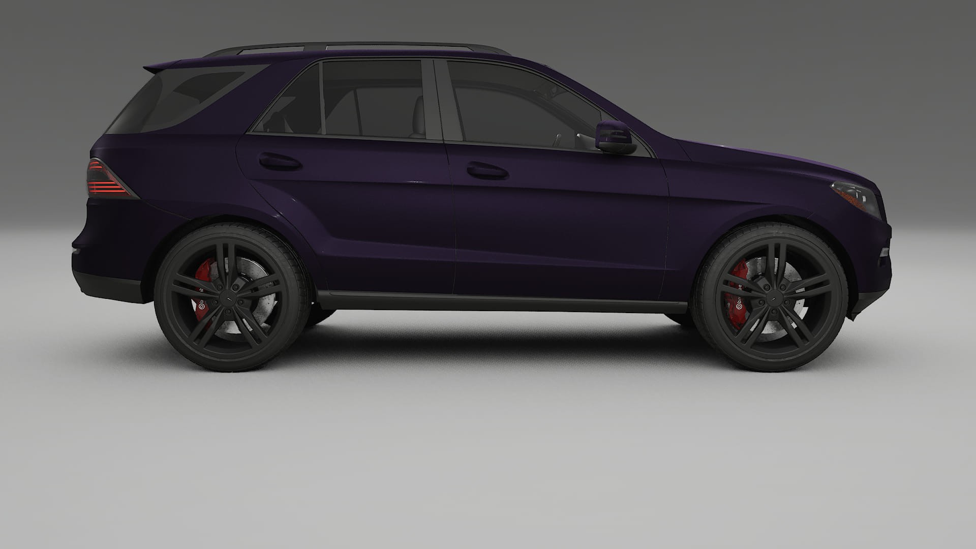 Mercedes M-class W166 TPU Paint Protection Film | VIOLET Color Change PPF Full Pre-Cut Kit