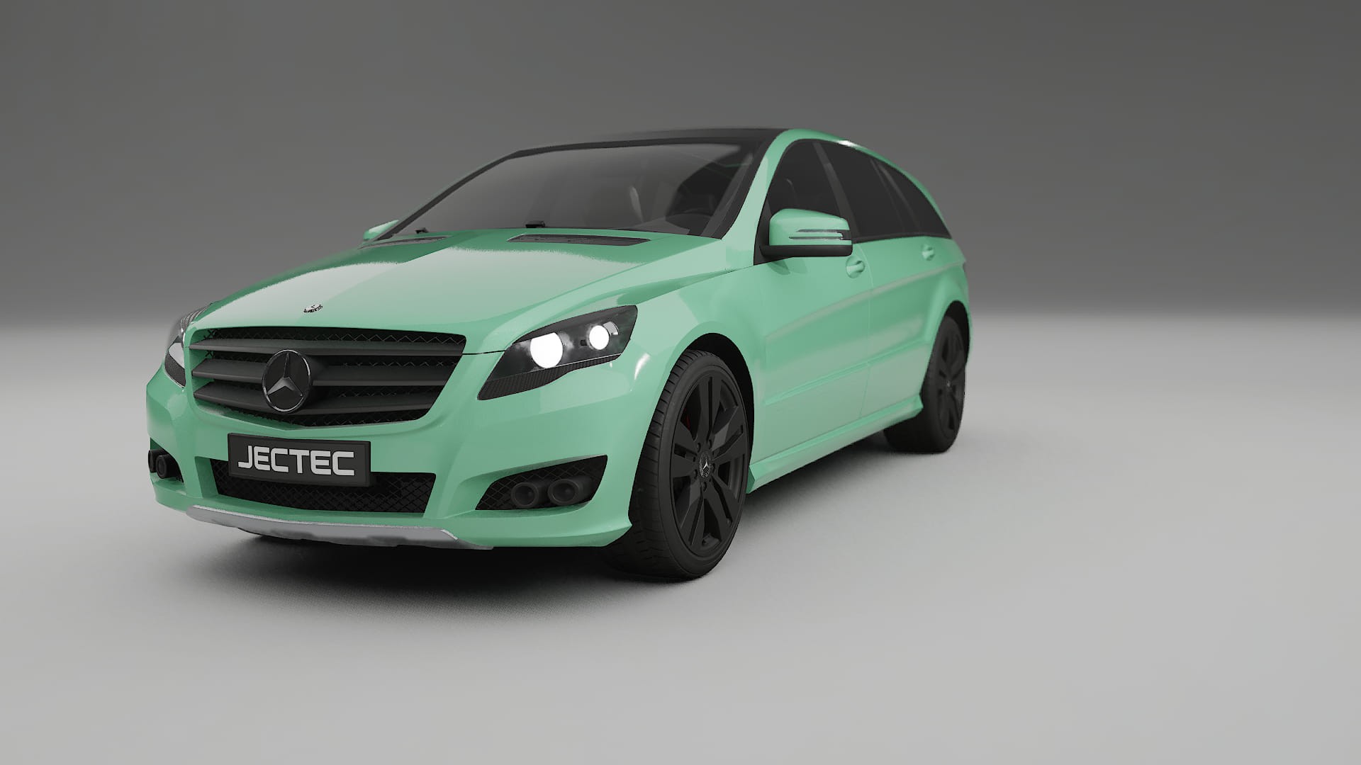 Mercedes R-class W251 facelift LCI TPU Paint Protection Film | DUSTY Color Change PPF Full Pre-Cut Kit