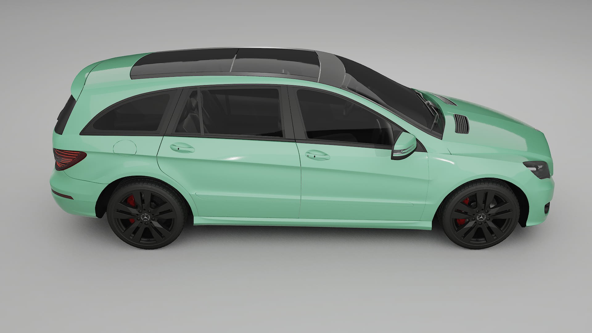 Mercedes R-class W251 facelift LCI TPU Paint Protection Film | DUSTY Color Change PPF Full Pre-Cut Kit