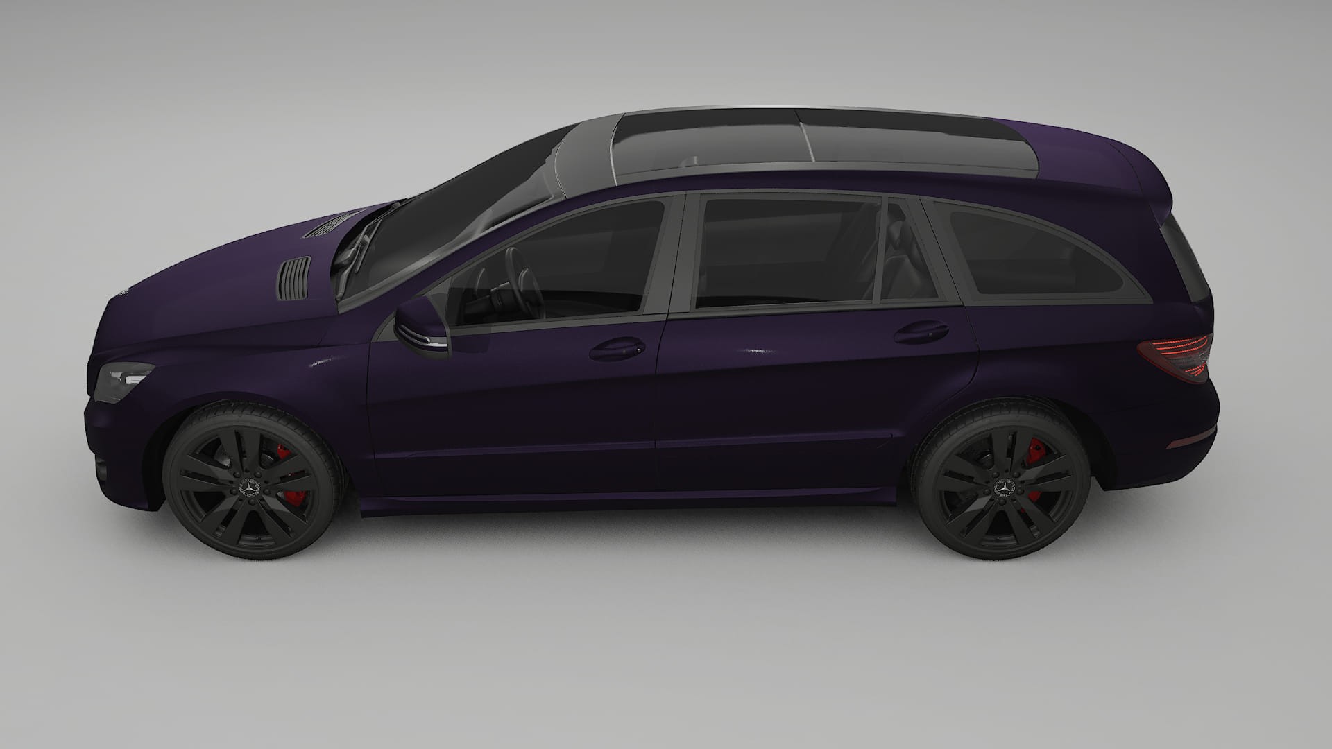 Mercedes R-class W251 facelift LCI TPU Paint Protection Film | VIOLET Color Change PPF Full Pre-Cut Kit