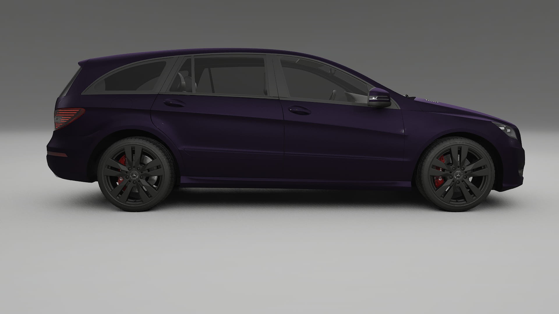 Mercedes R-class W251 facelift LCI TPU Paint Protection Film | VIOLET Color Change PPF Full Pre-Cut Kit