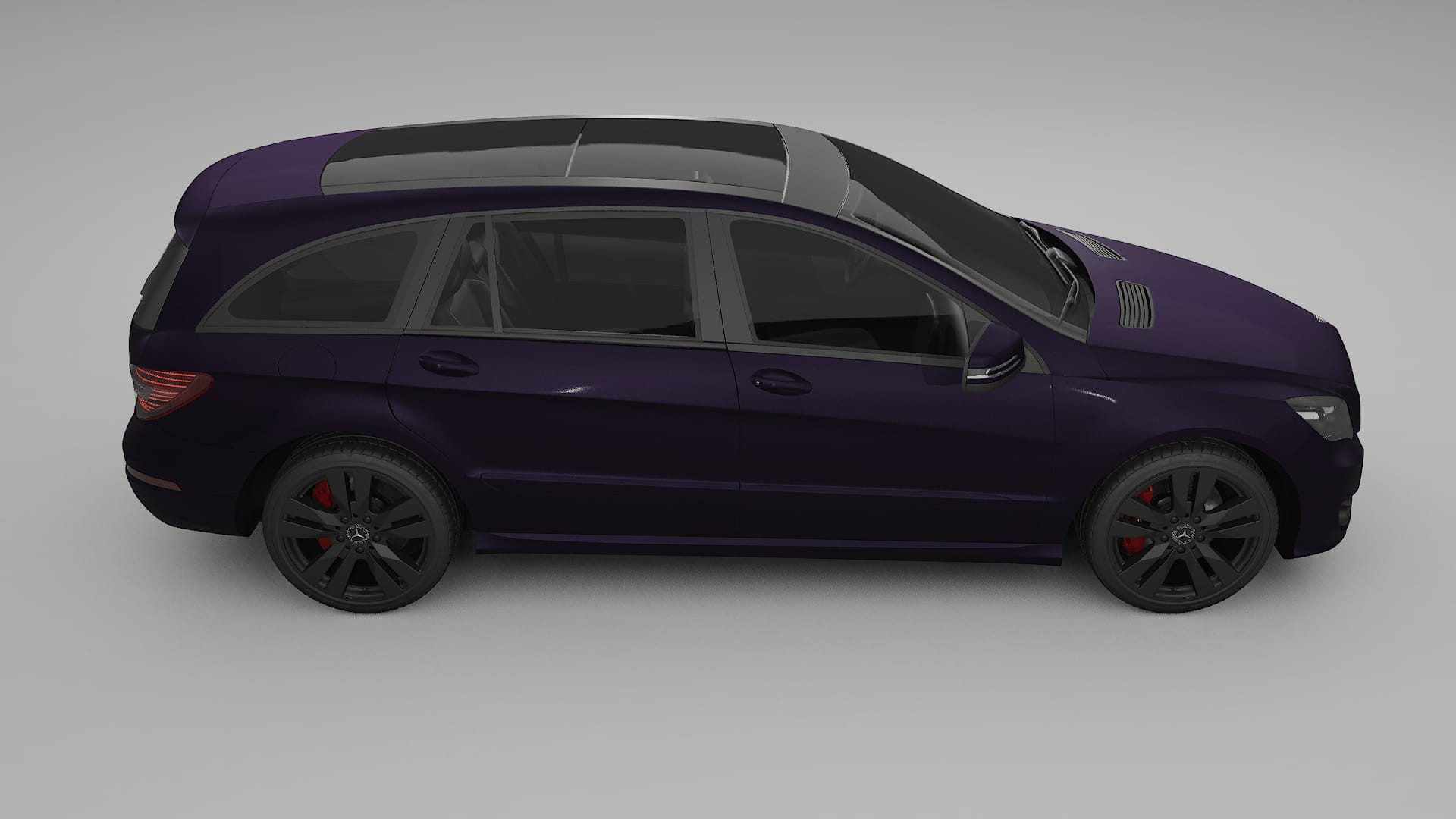 Mercedes R-class W251 facelift LCI TPU Paint Protection Film | VIOLET Color Change PPF Full Pre-Cut Kit