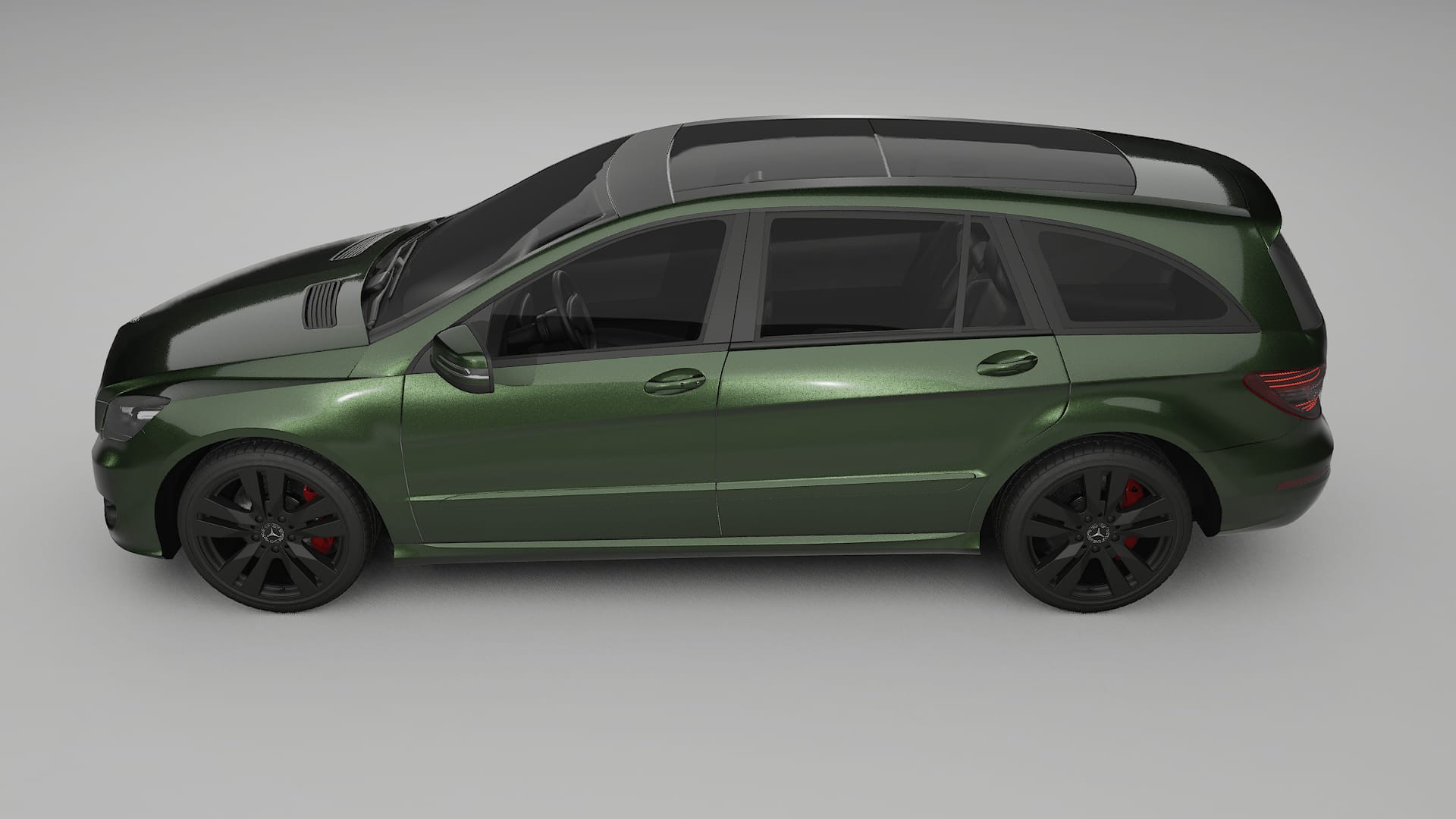 Mercedes R-class W251 facelift LCI TPU Paint Protection Film | LAGOON Color Change PPF Full Pre-Cut Kit