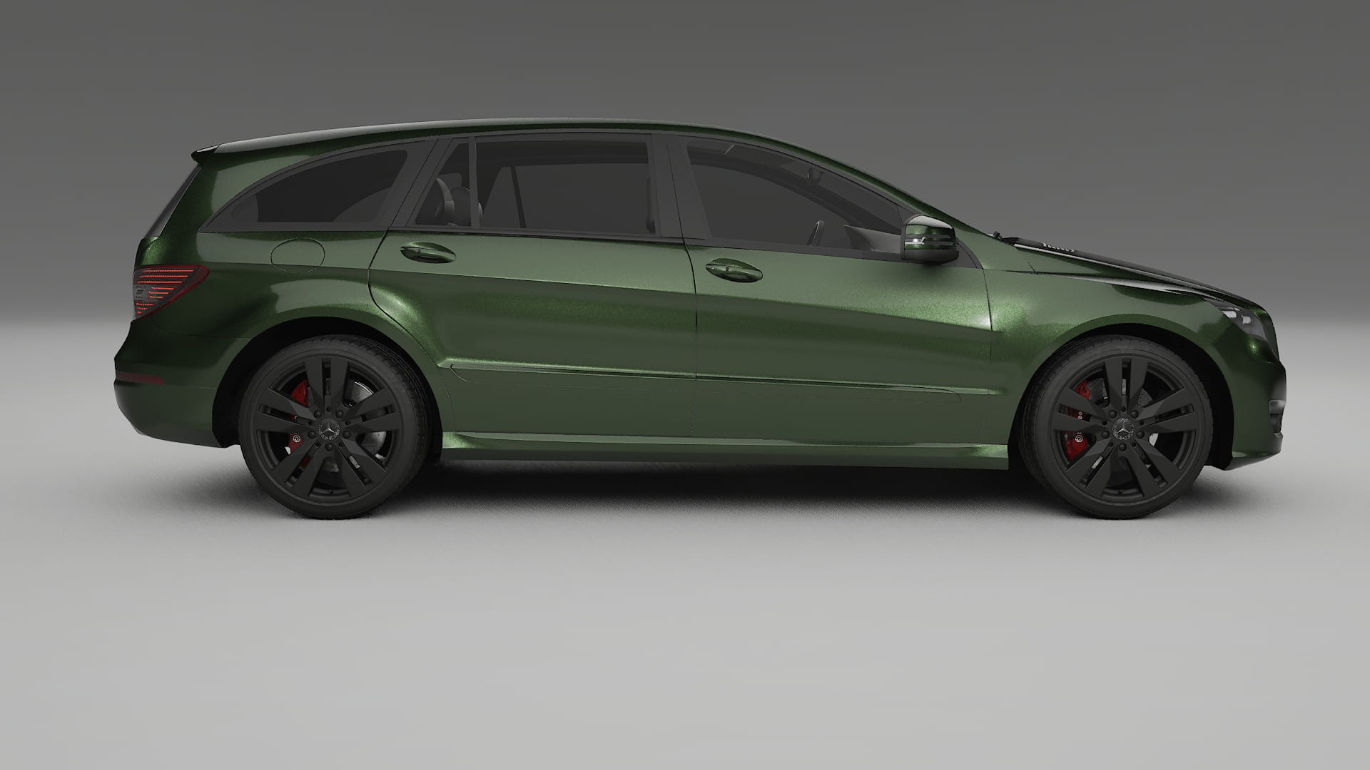 Mercedes R-class W251 facelift LCI TPU Paint Protection Film | LAGOON Color Change PPF Full Pre-Cut Kit