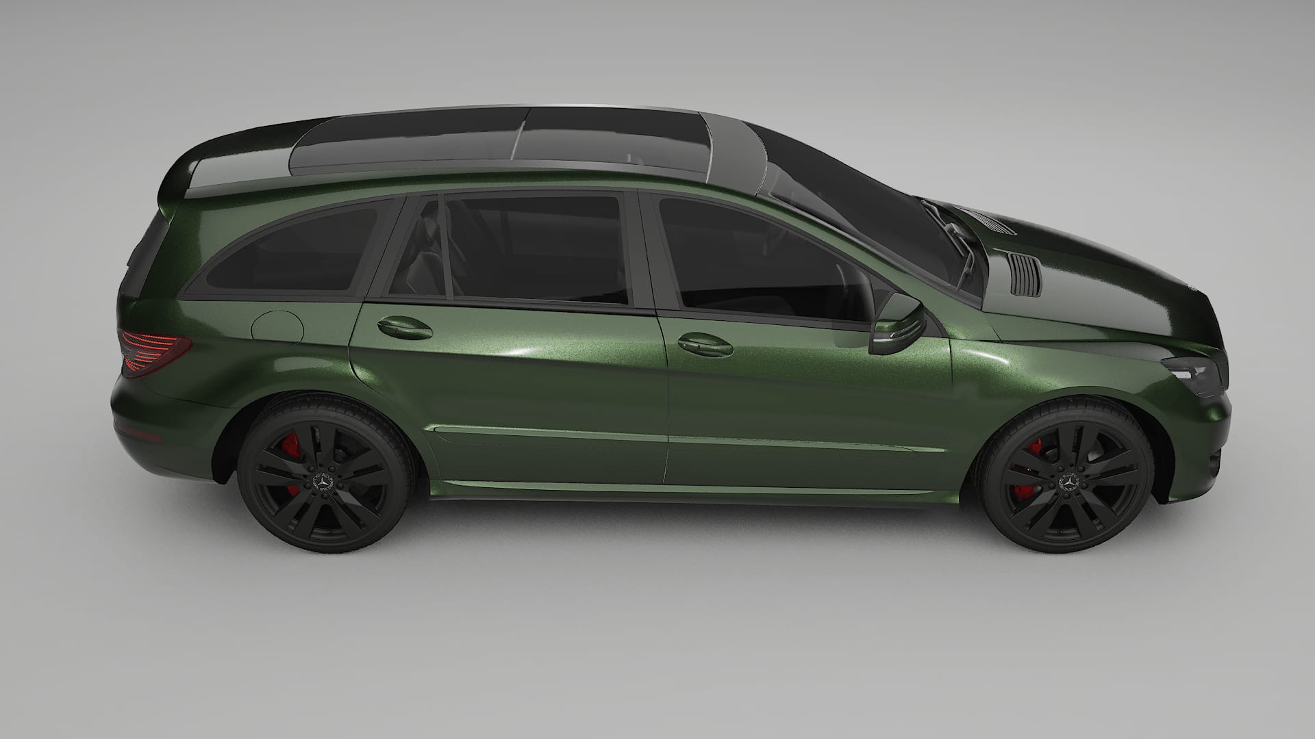 Mercedes R-class W251 facelift LCI TPU Paint Protection Film | LAGOON Color Change PPF Full Pre-Cut Kit