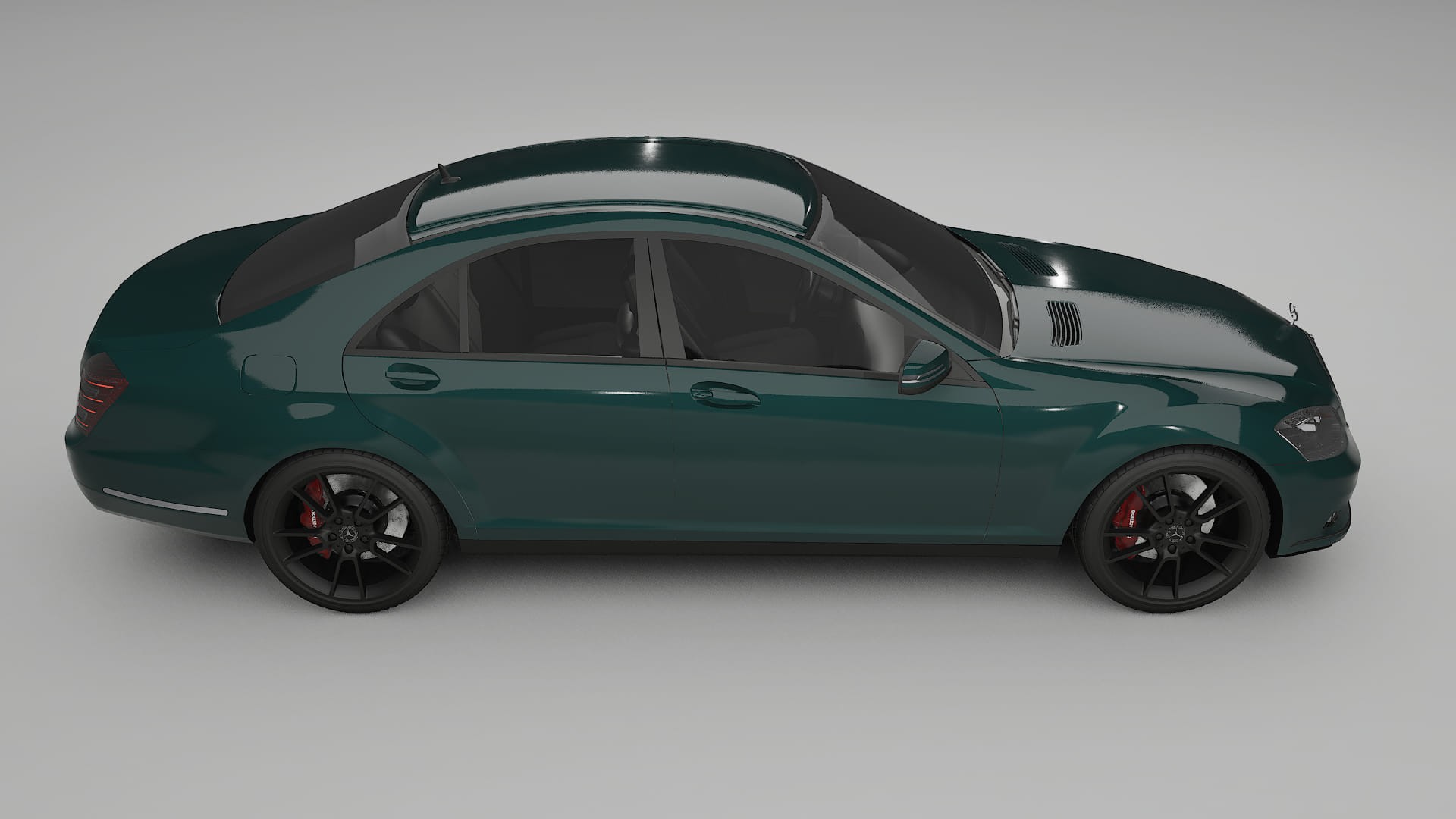 Mercedes S-class W221 facelift LCI TPU Paint Protection Film | INFERNO Color Change PPF Full Pre-Cut Kit