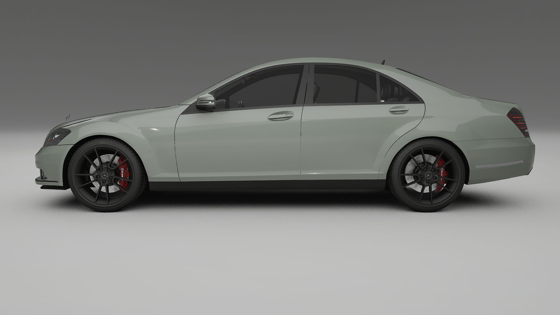 Mercedes S-class W221 facelift LCI TPU Paint Protection Film | SLATE Color Change PPF Full Pre-Cut Kit