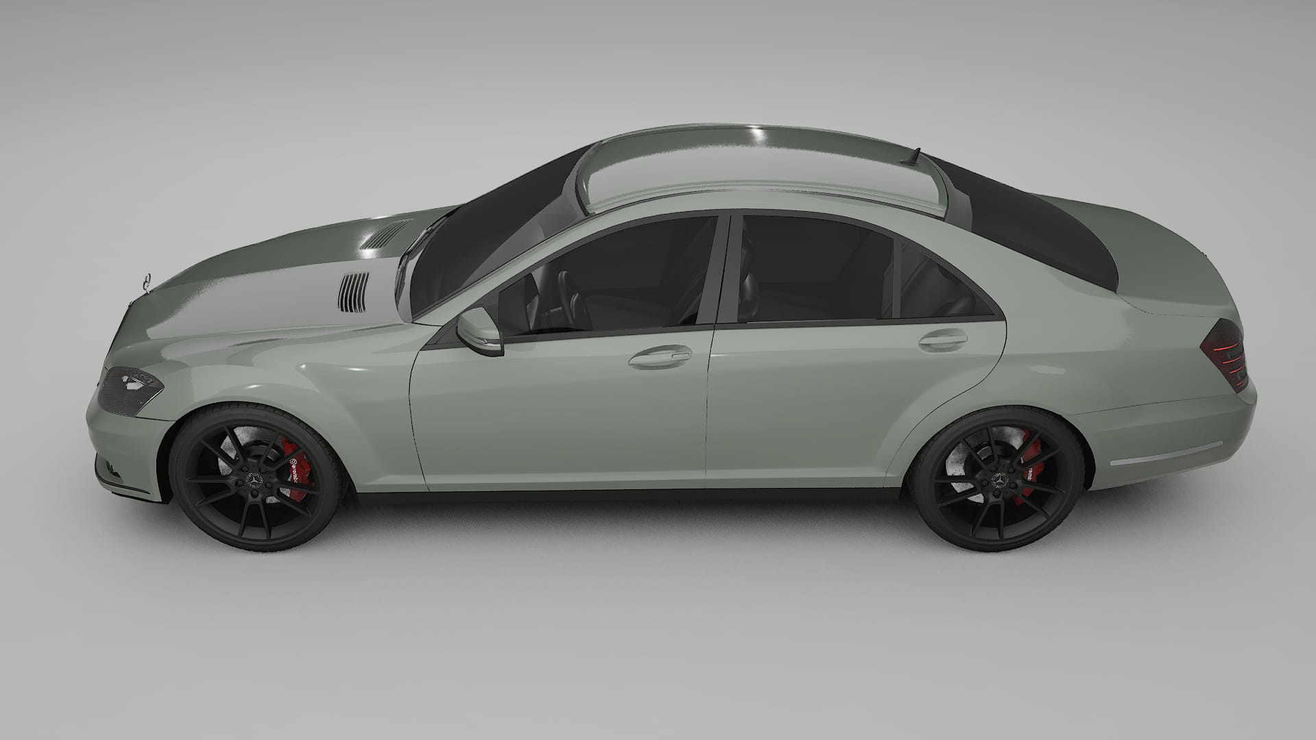 Mercedes S-class W221 facelift LCI TPU Paint Protection Film | SLATE Color Change PPF Full Pre-Cut Kit