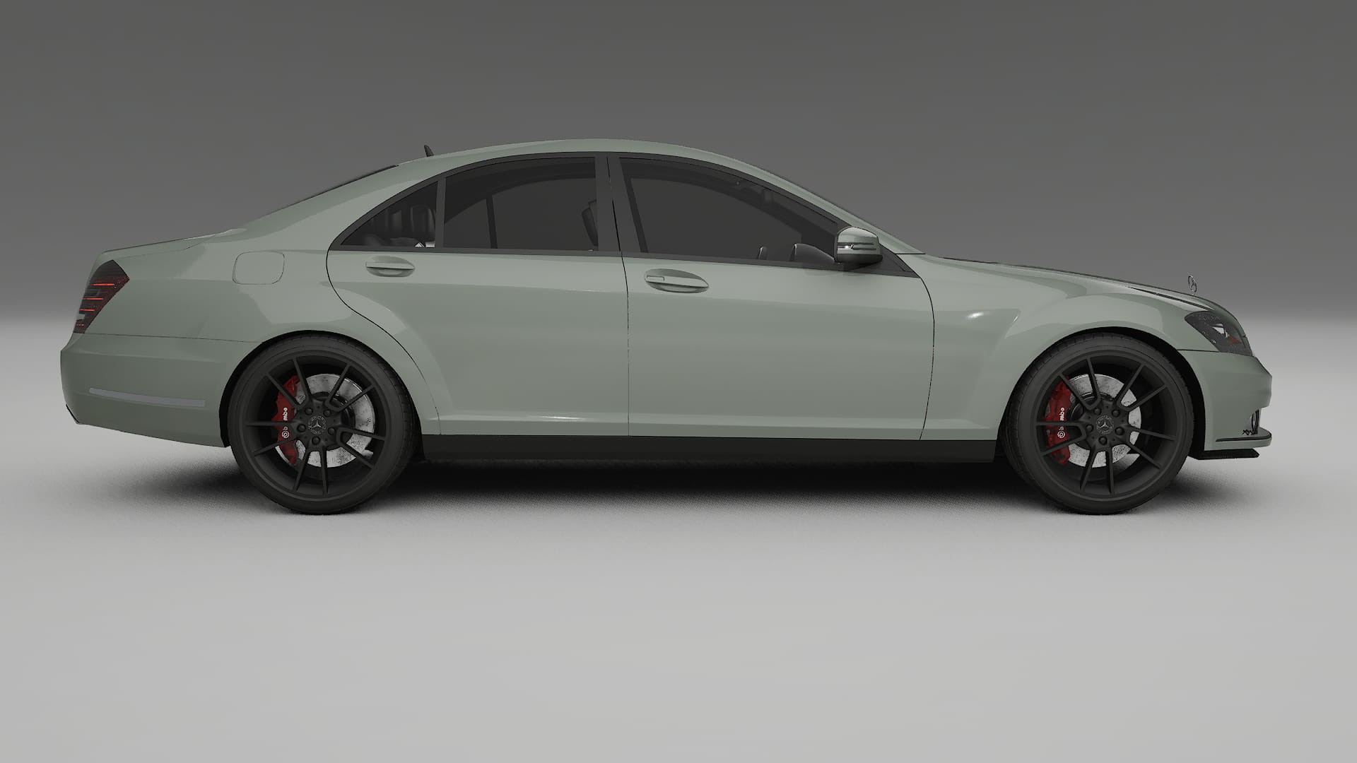 Mercedes S-class W221 facelift LCI TPU Paint Protection Film | SLATE Color Change PPF Full Pre-Cut Kit