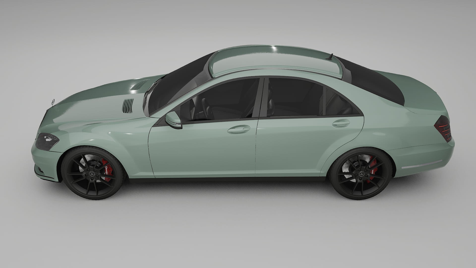 Mercedes S-class W221 facelift LCI TPU Paint Protection Film | CINDER Color Change PPF Full Pre-Cut Kit