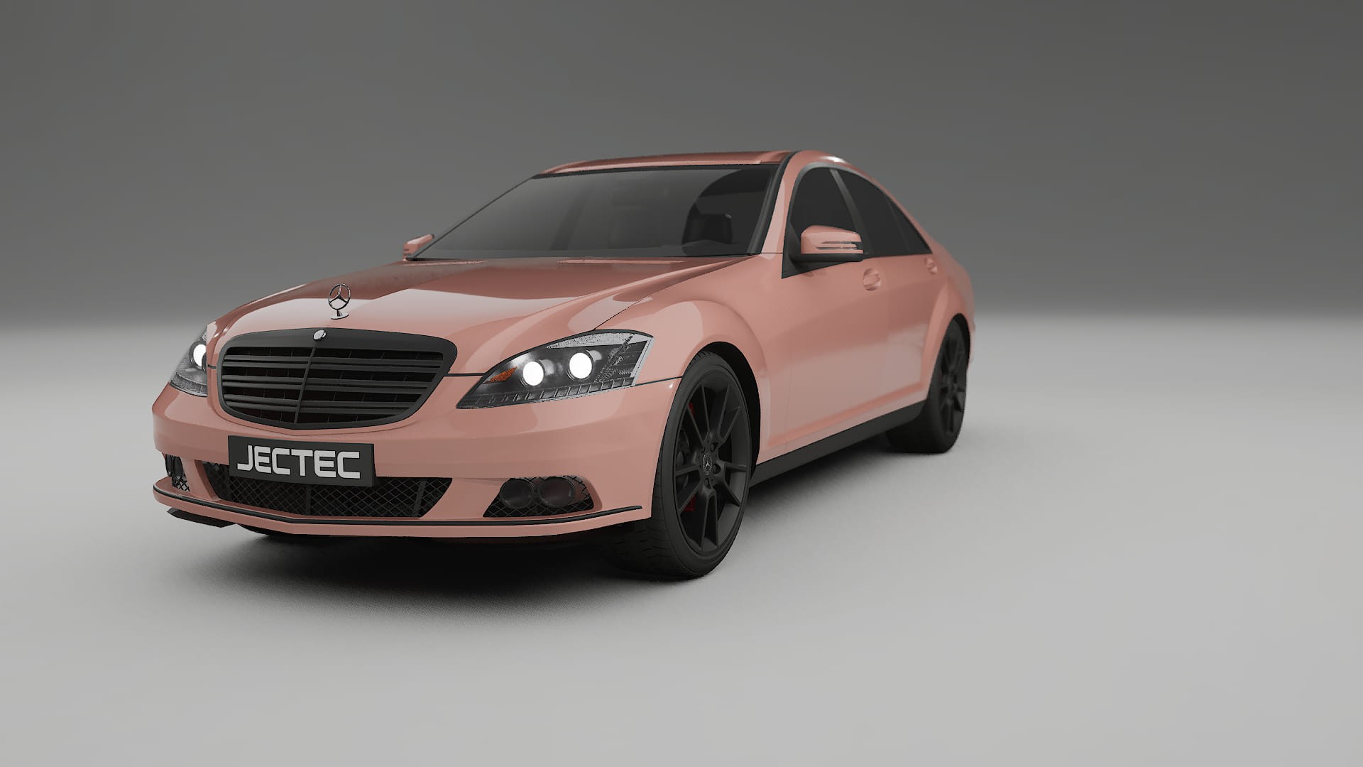 Mercedes S-class W221 facelift LCI TPU Paint Protection Film | BLUSH Color Change PPF Full Pre-Cut Kit
